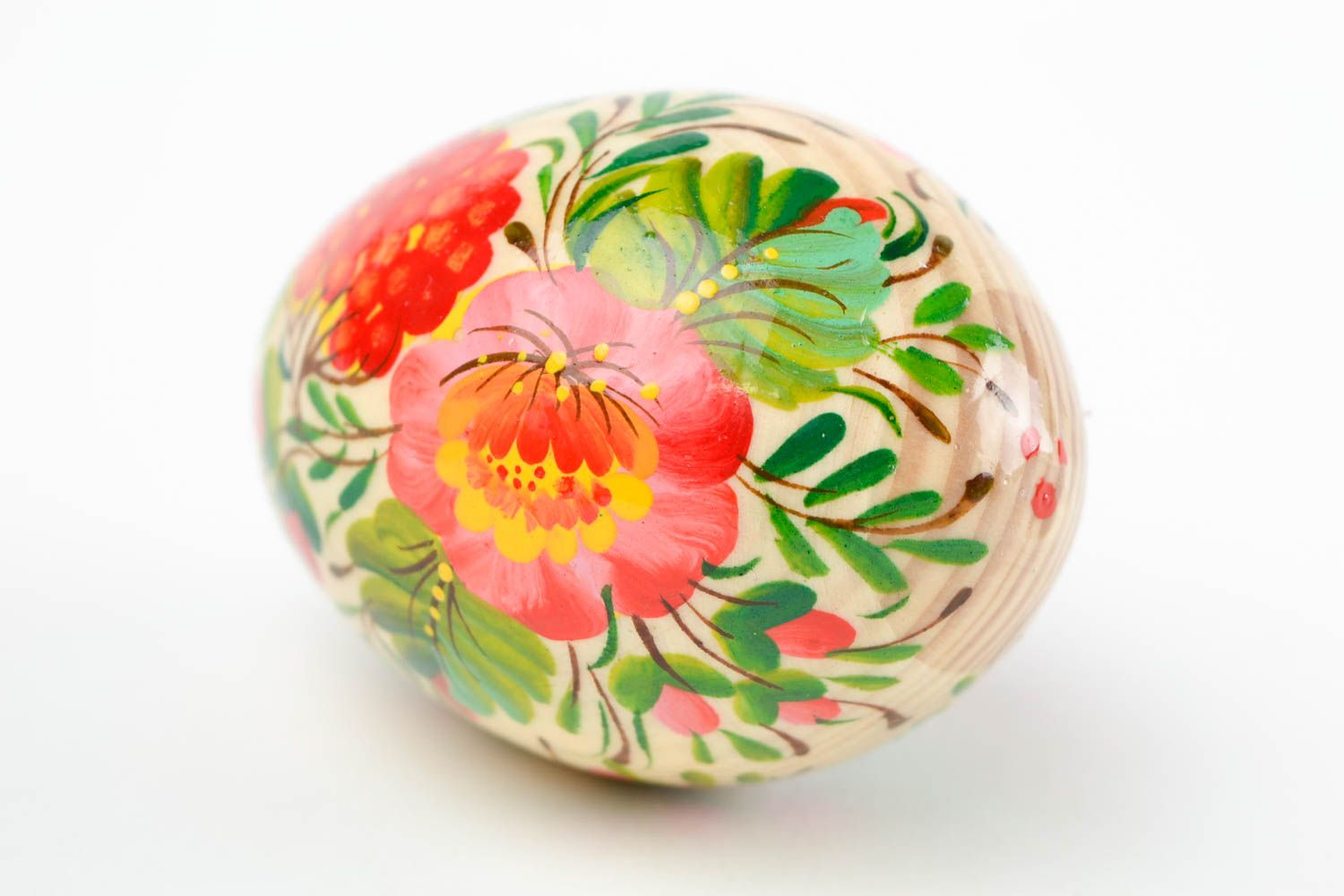 Huevo original de madera hecho a mano elemento decorativo regalo para Pascua foto 5