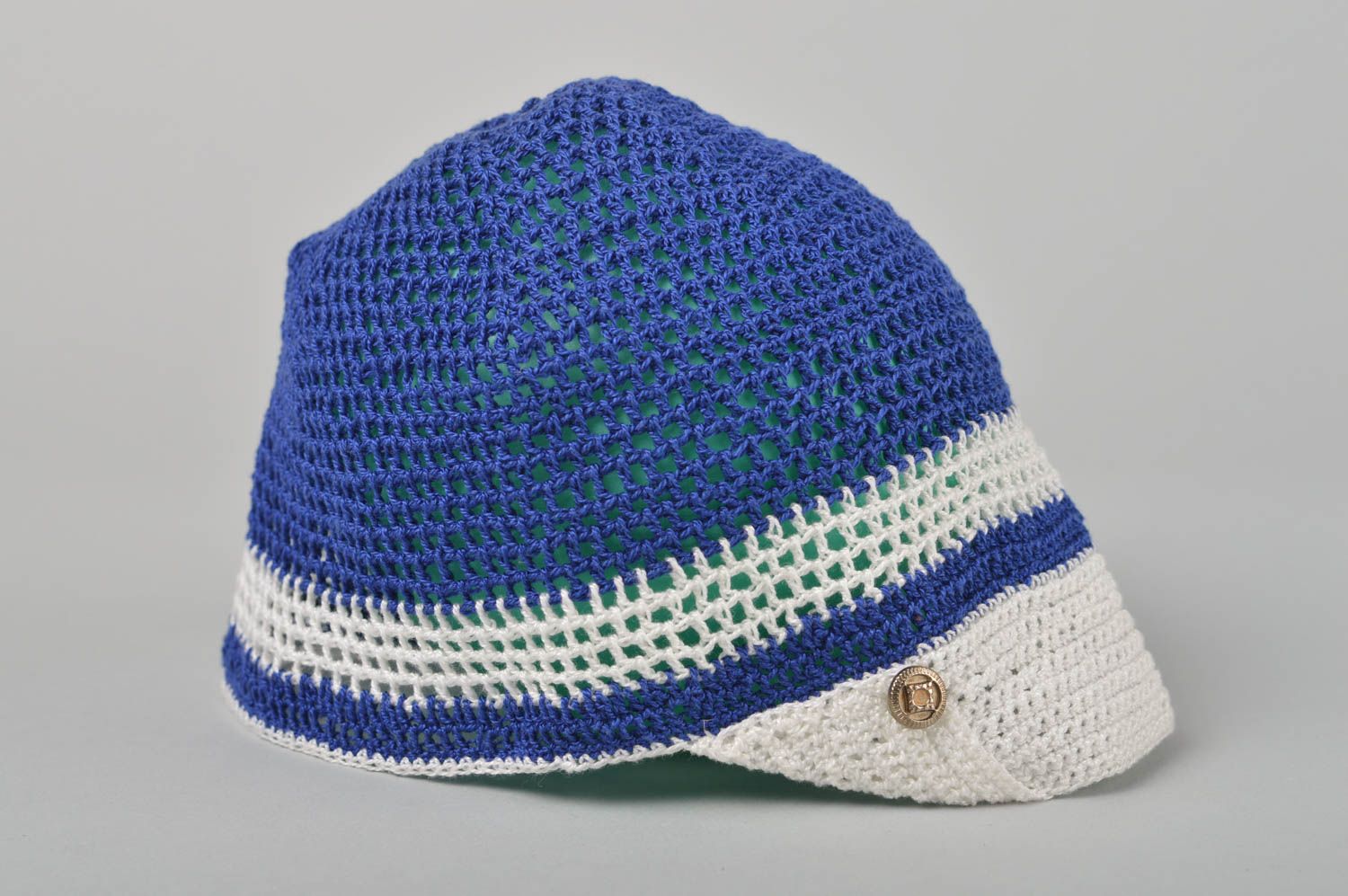 Handmade hat designer hat baby hat spring hat warm hat crocheted hat for baby photo 1