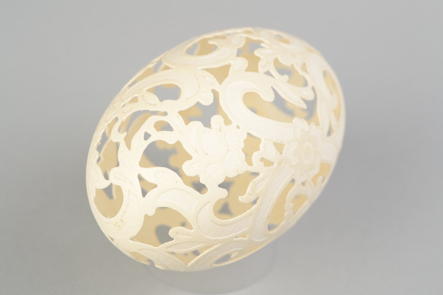 Huevo de Pascua artesanal de ganso tratado con vinagre  foto 3