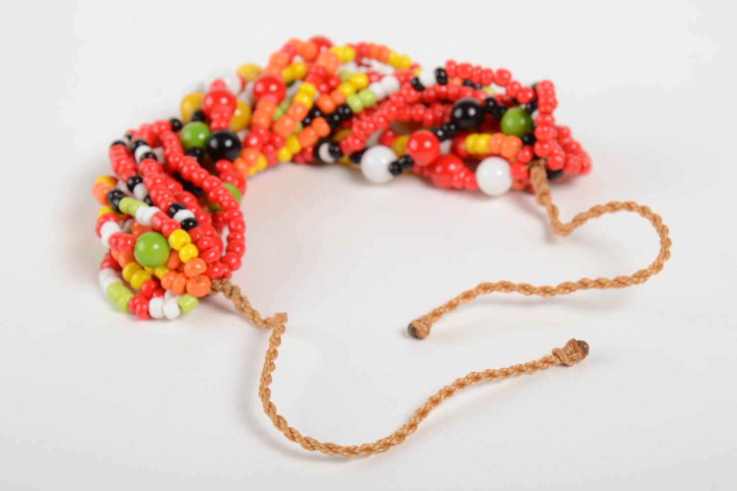 Bracelet fait main multicolore Bracelet femme perles de rocaille Cadeau original photo 3