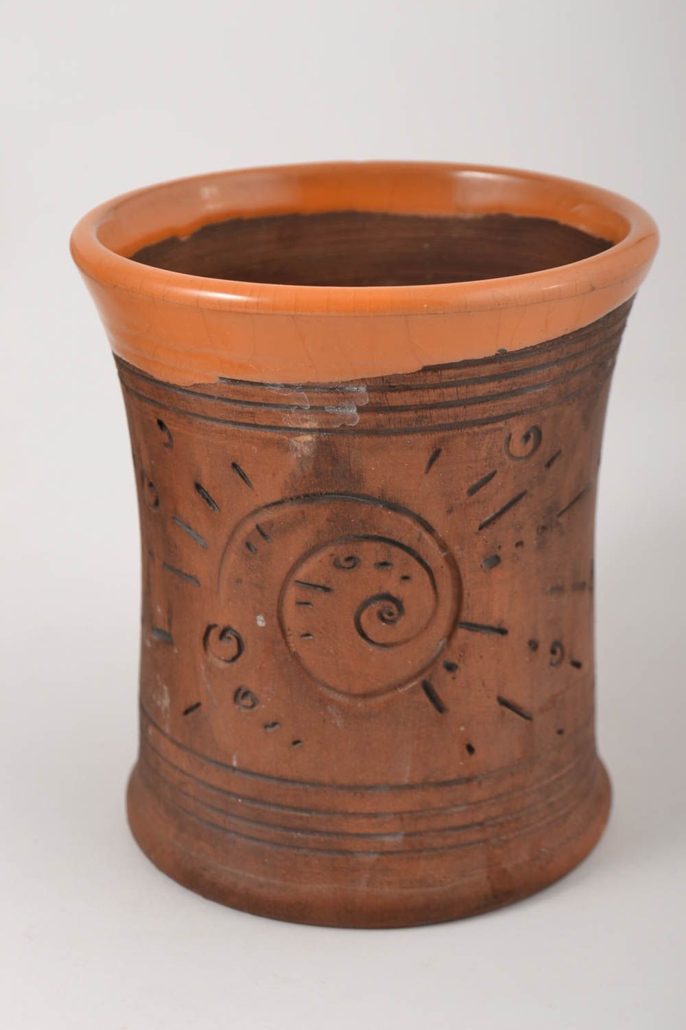 Unusual handmade ceramic beer mug table decor kitchen supplies gifts for him photo 2