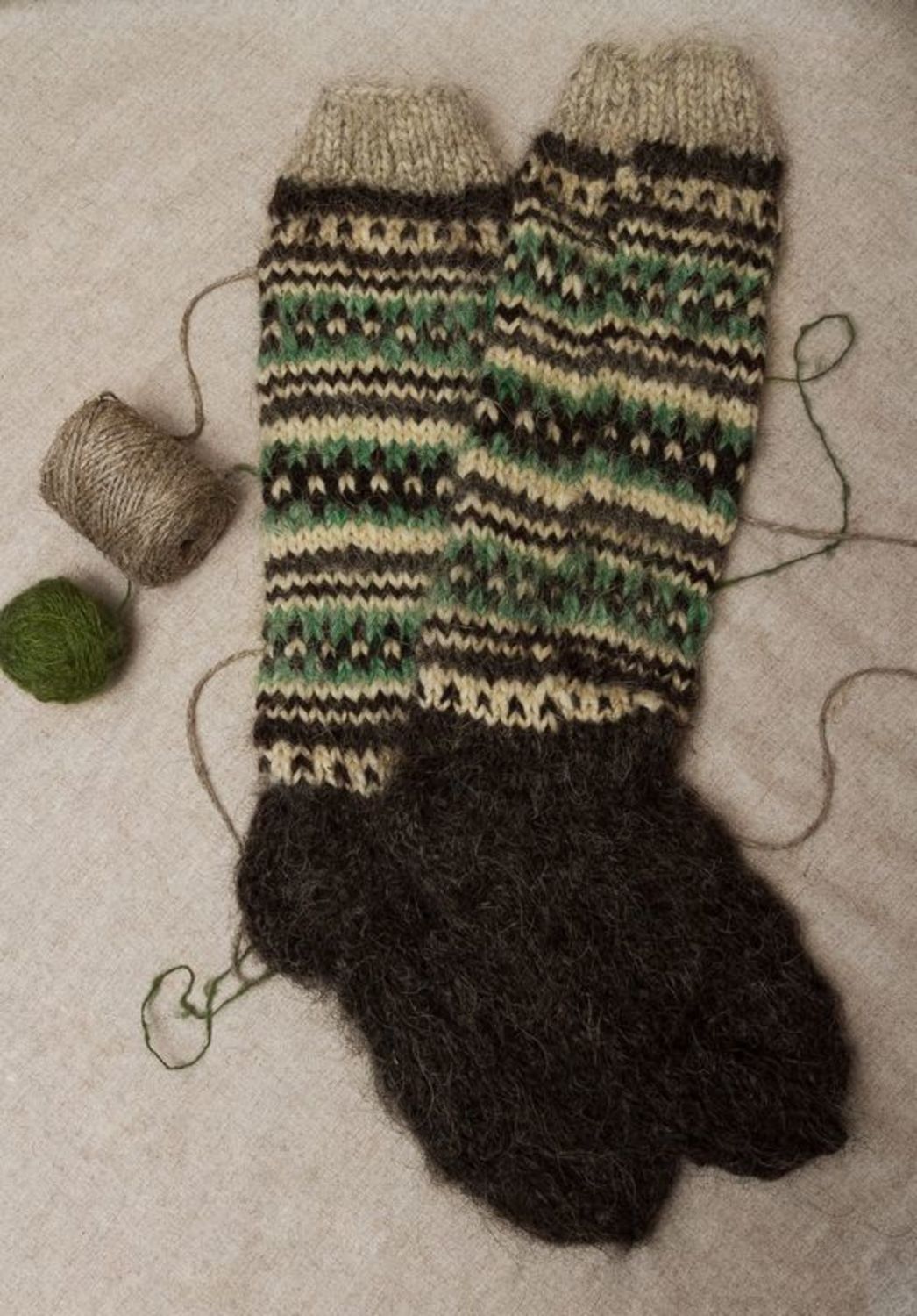 Calcetines largos de lana para mujeres foto 1