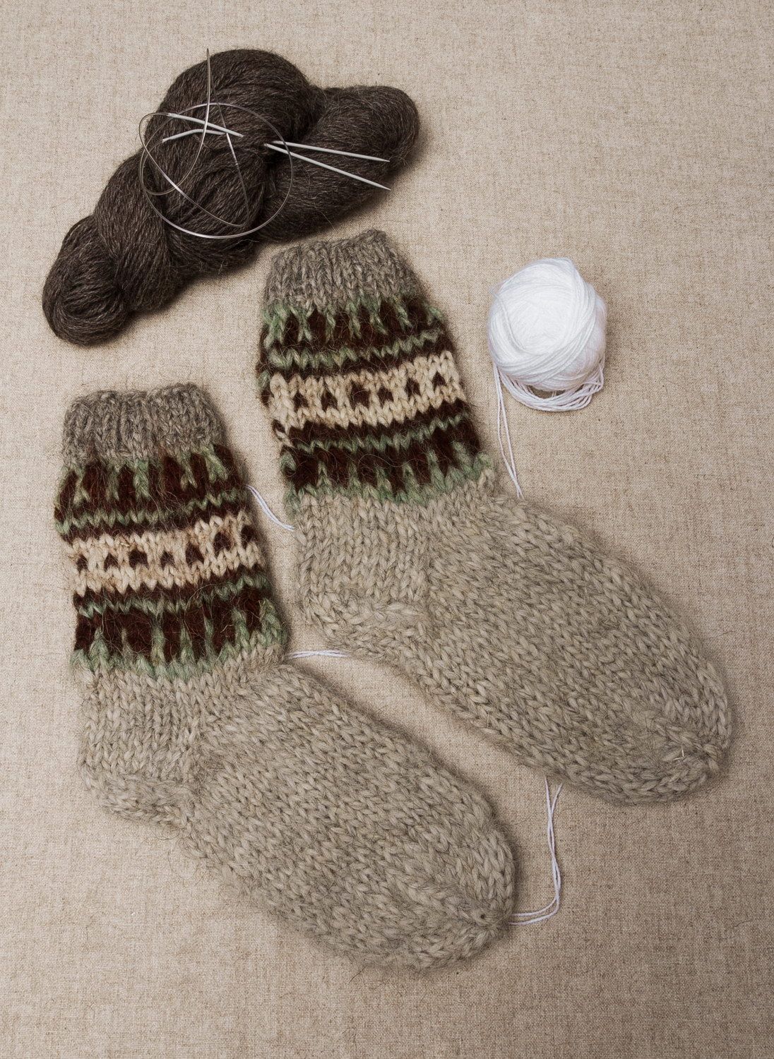 Calzini di lana per uomo fatti a mano abbigliamento da uomo calzini caldi
 foto 4