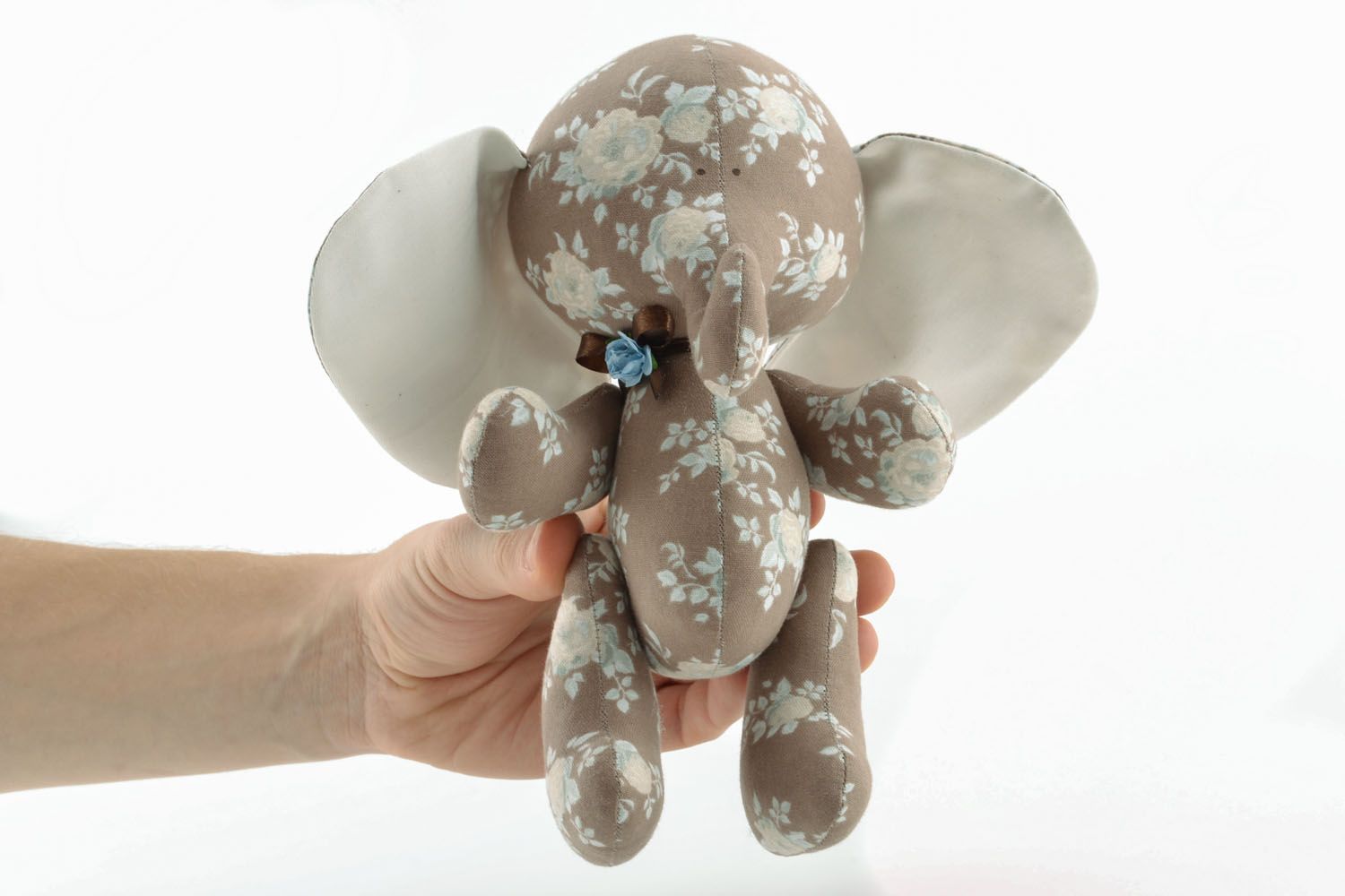 Handmade Stofftier Elefant foto 1