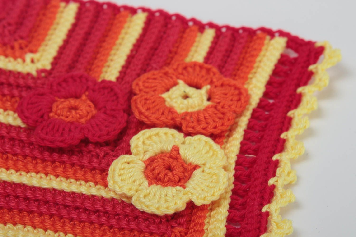 Agarrador de ollas en crochet artesanal accesorio para cocina regalo original foto 3