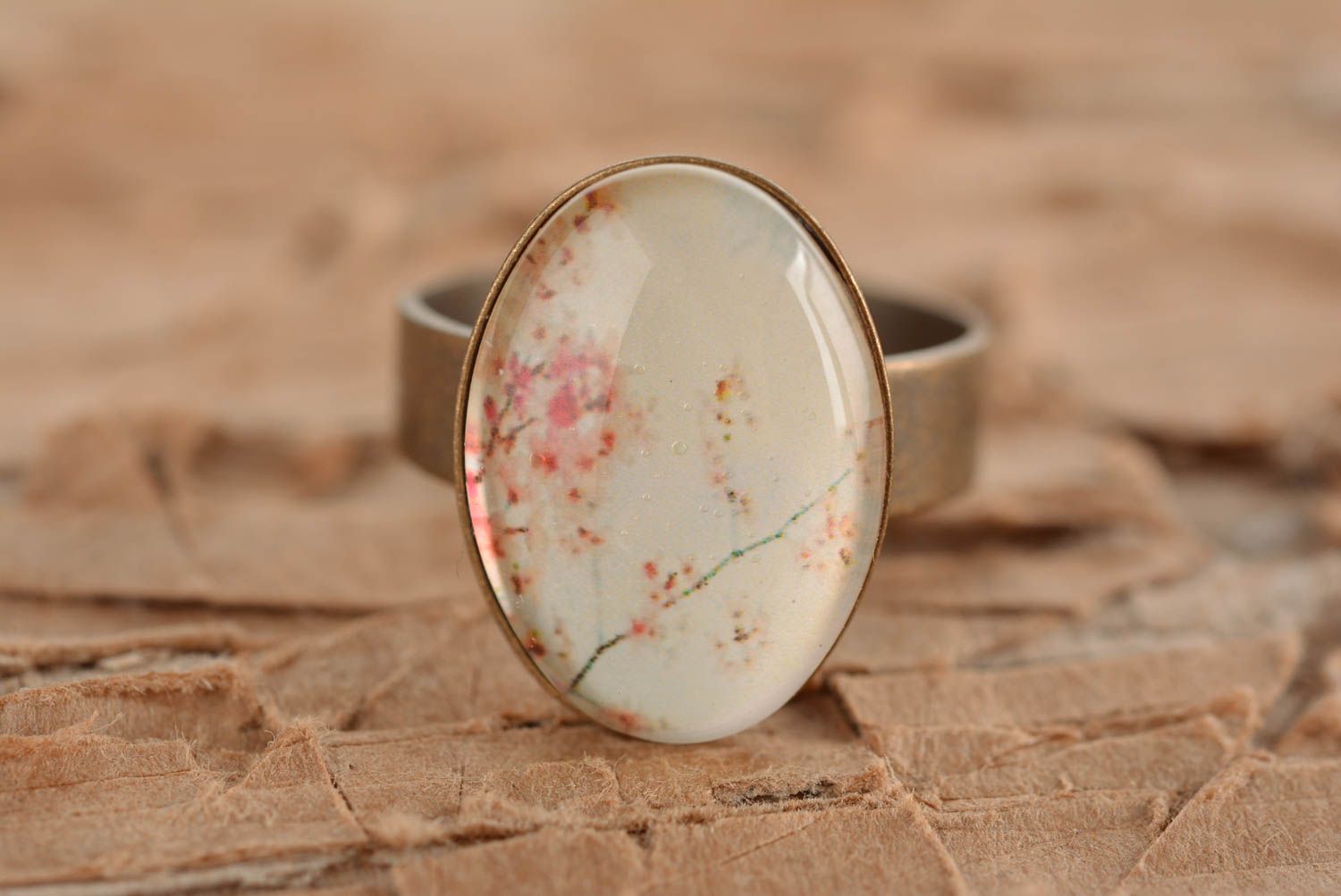 Кольцо ручной работы кольцо из металла модное кольцо для девушек красивое фото 1