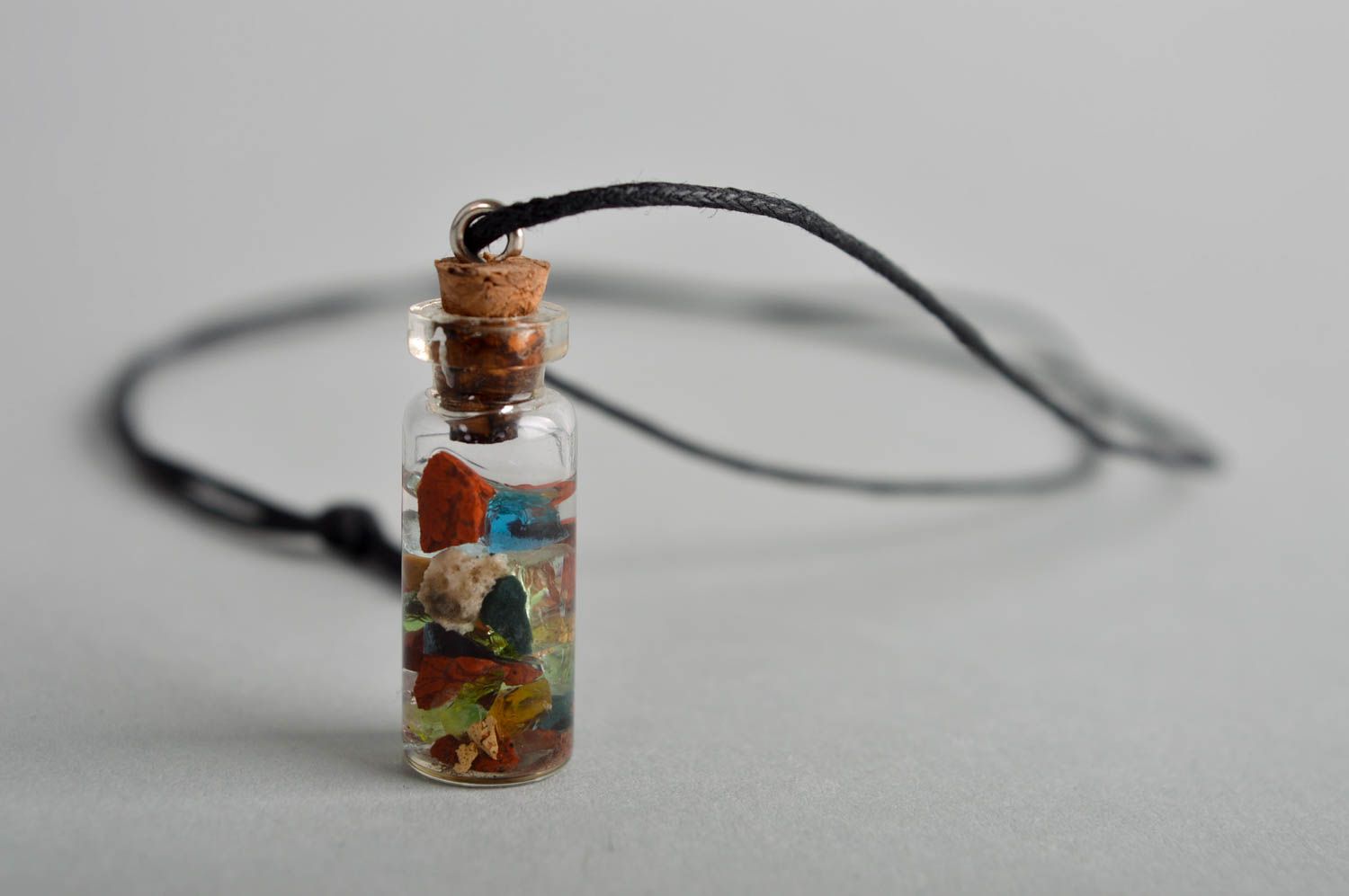 Handmade pendant necklace glass jewelry glass vial necklace gifts for girls photo 3