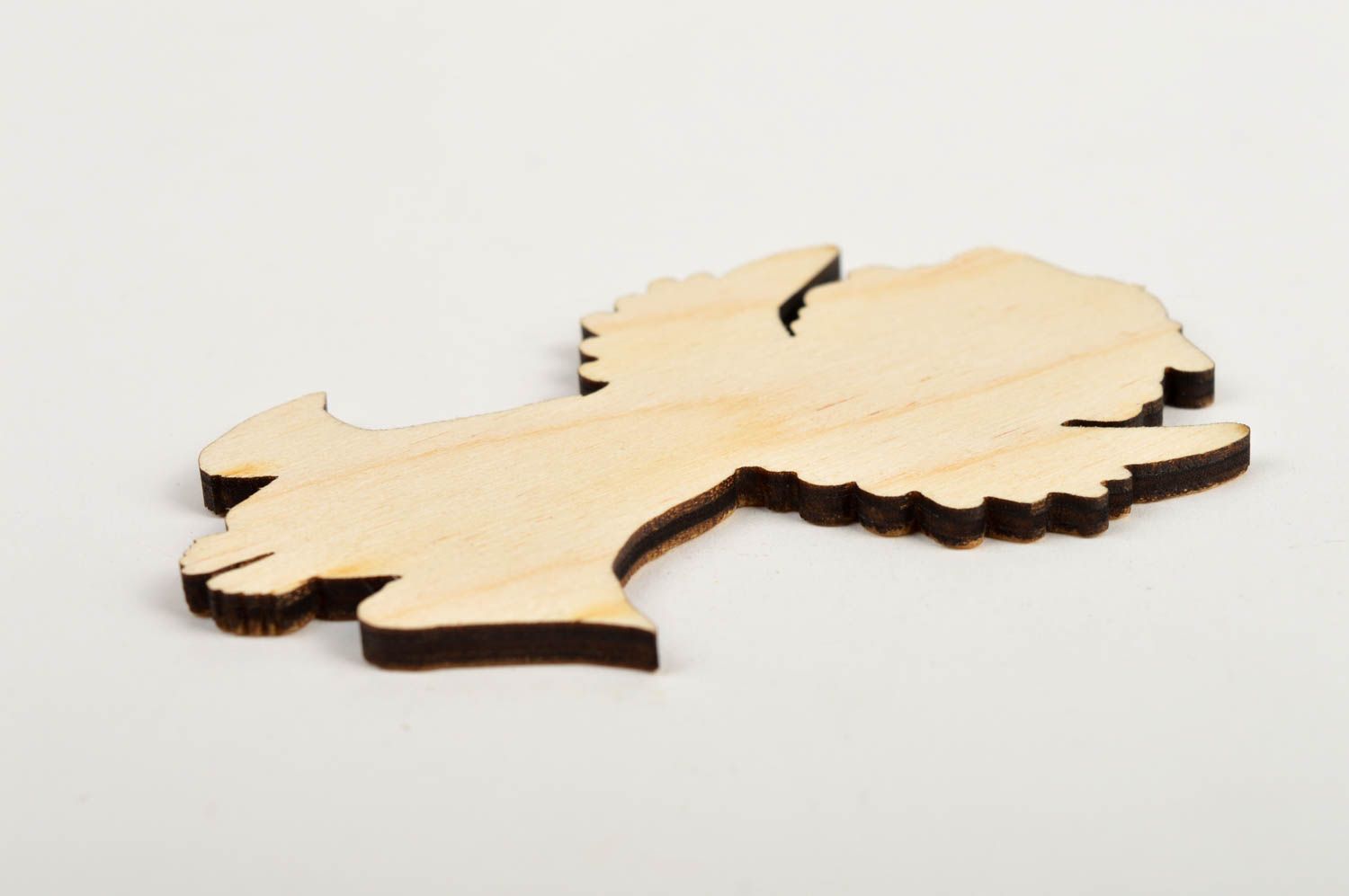 Handmade Figur aus Holz Holzartikel zum Bemalen ausgefallenes Geschenk Engel foto 5