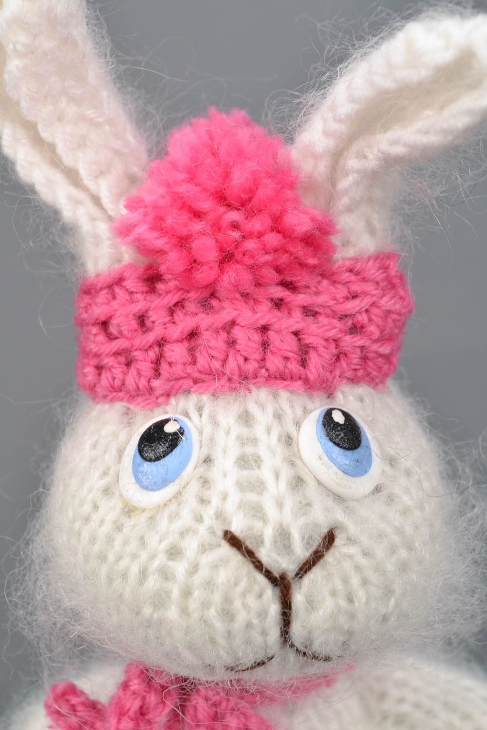 Hand crocheted soft toy White Rabbit photo 3