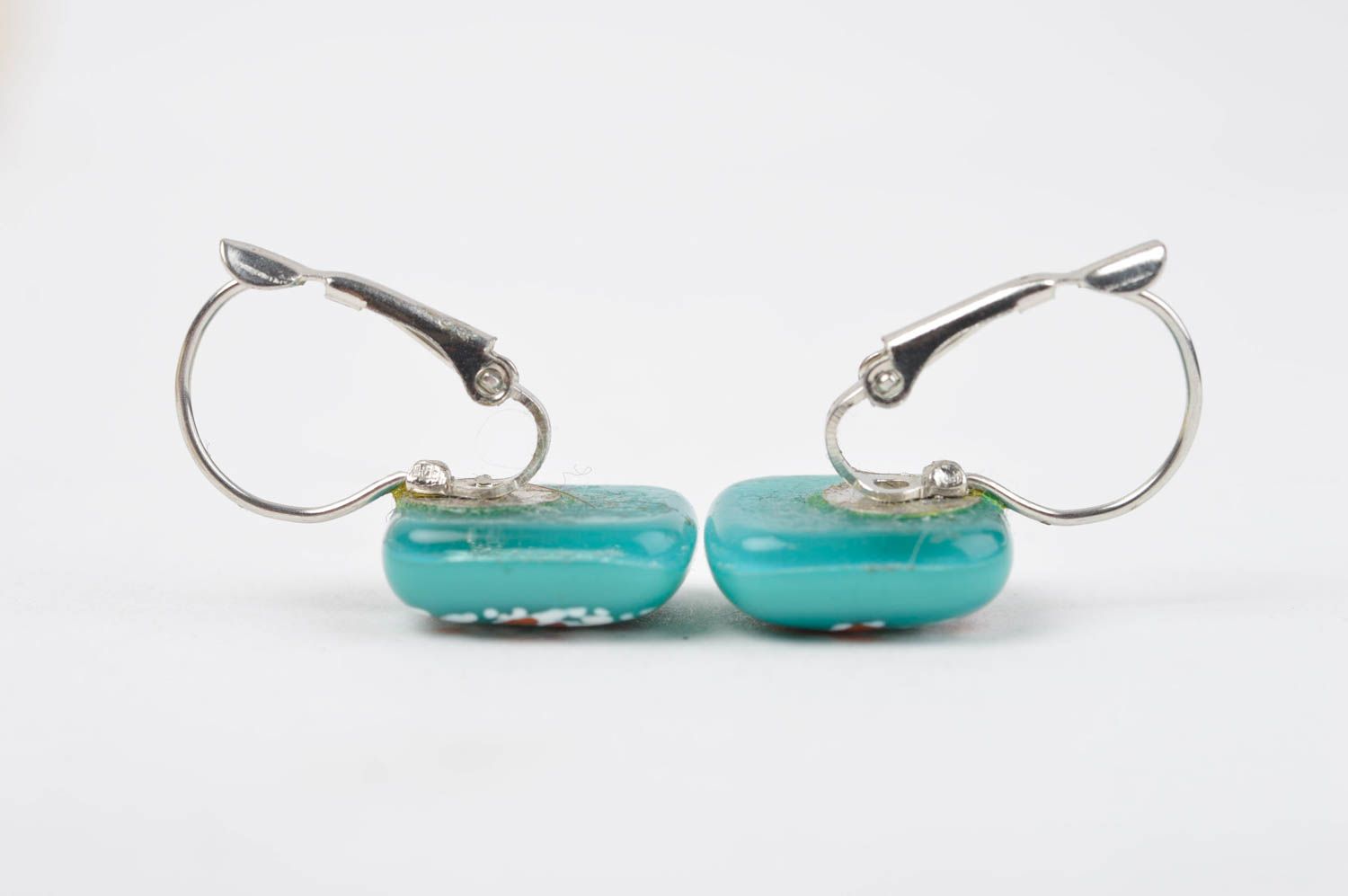 Elegant handmade glass earrings glass art artisan jewelry designs gift ideas photo 3