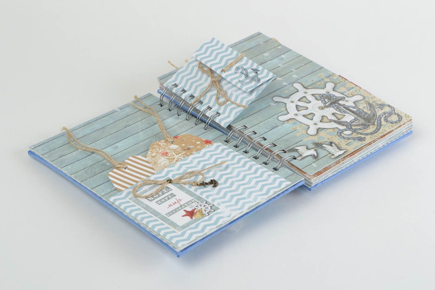 Album scrap de voyage fait main design original en forme de livre créatif décoré photo 4