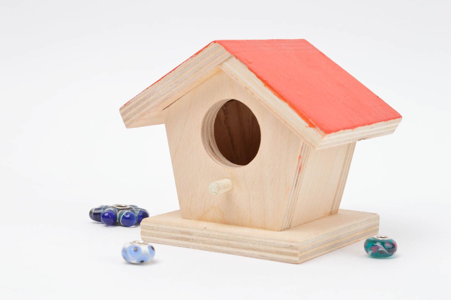 Handmade Haus Spielzeug Geschenke für Kinder Holz Spielzeug originell Nistkasten foto 1