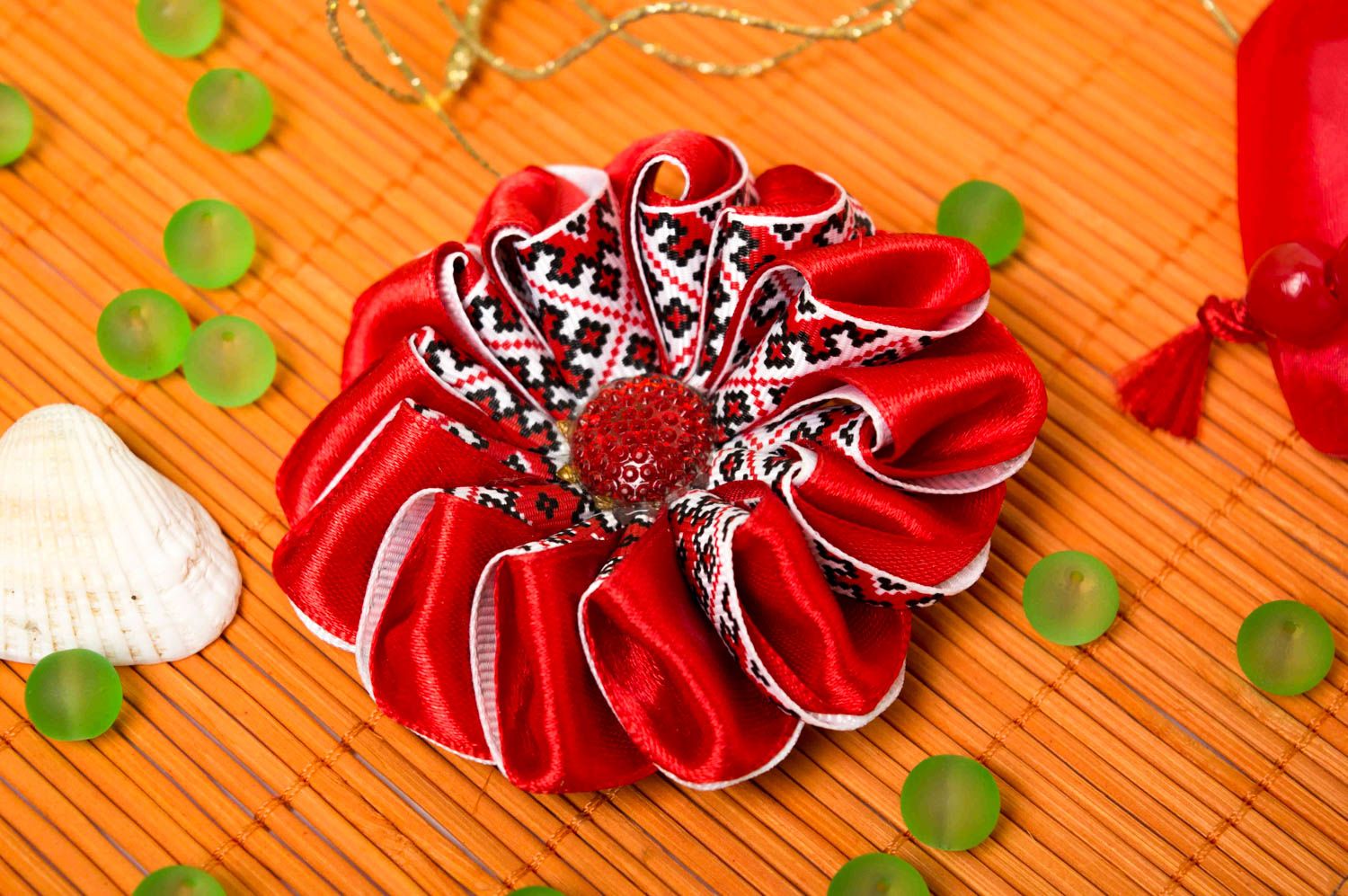 Beautiful handmade hair clip flower barrette hair accessories for girls photo 1