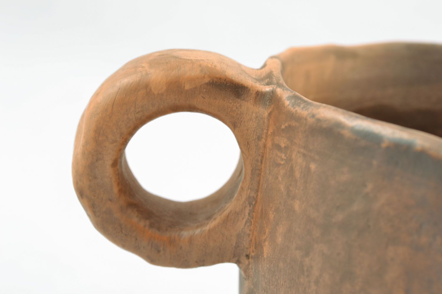 Custom handmade ceramic coffee cup with handle 0,91 lb photo 2