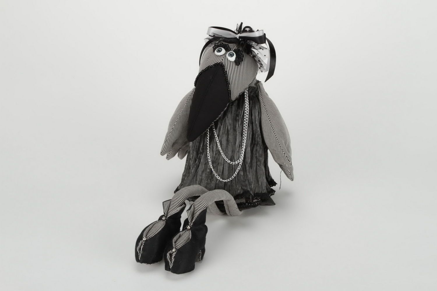 Fabric soft toy Crow photo 4