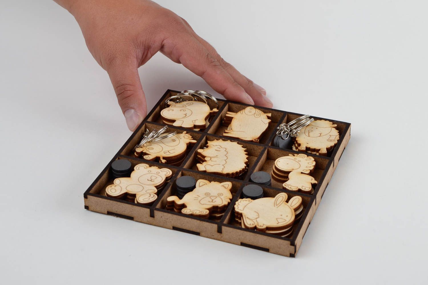 Handgefertigt Rohlinge zum Bemalen Holz Figuren Miniaturen Bemalen Set foto 2