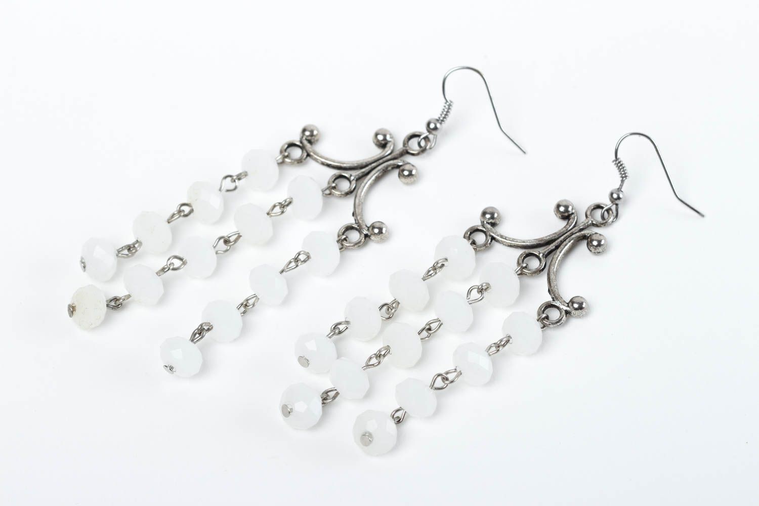 Handmade Ohrringe für Damen Kristall Schmuck Designer Accessoire fein modisch foto 2