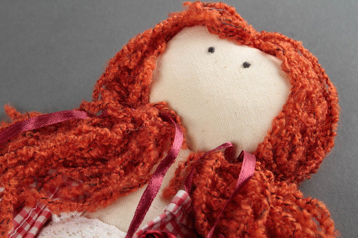 Muñeca de peluche hecha a mano juguete de tela regalo original para niña  foto 3