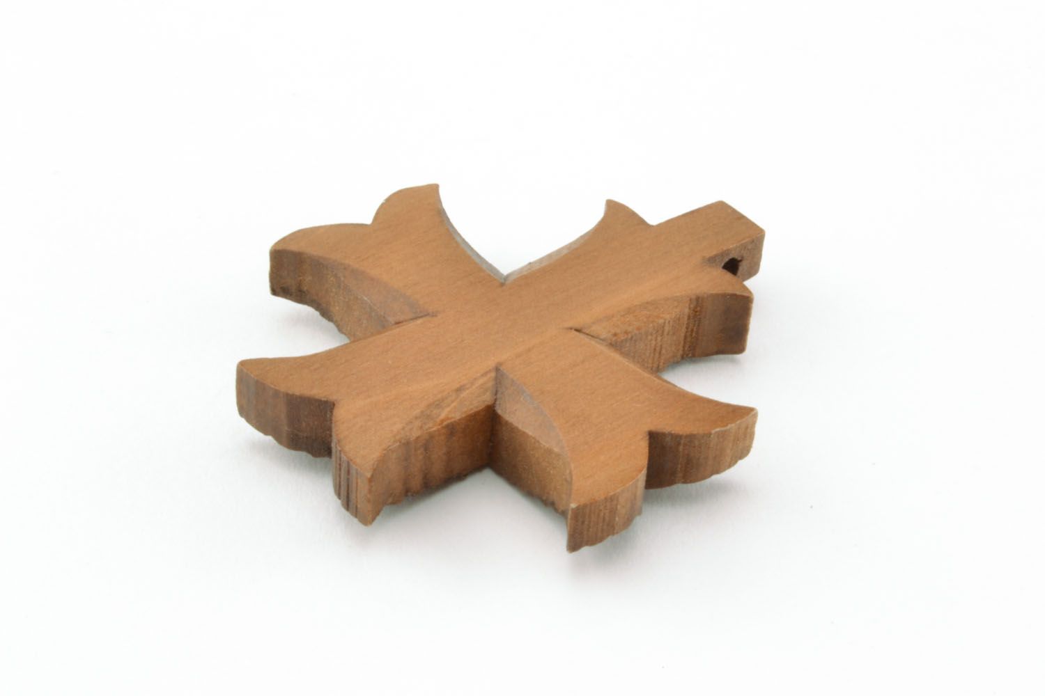 Croce di legno fatta a mano crocetta intagliata in legno design originale foto 5