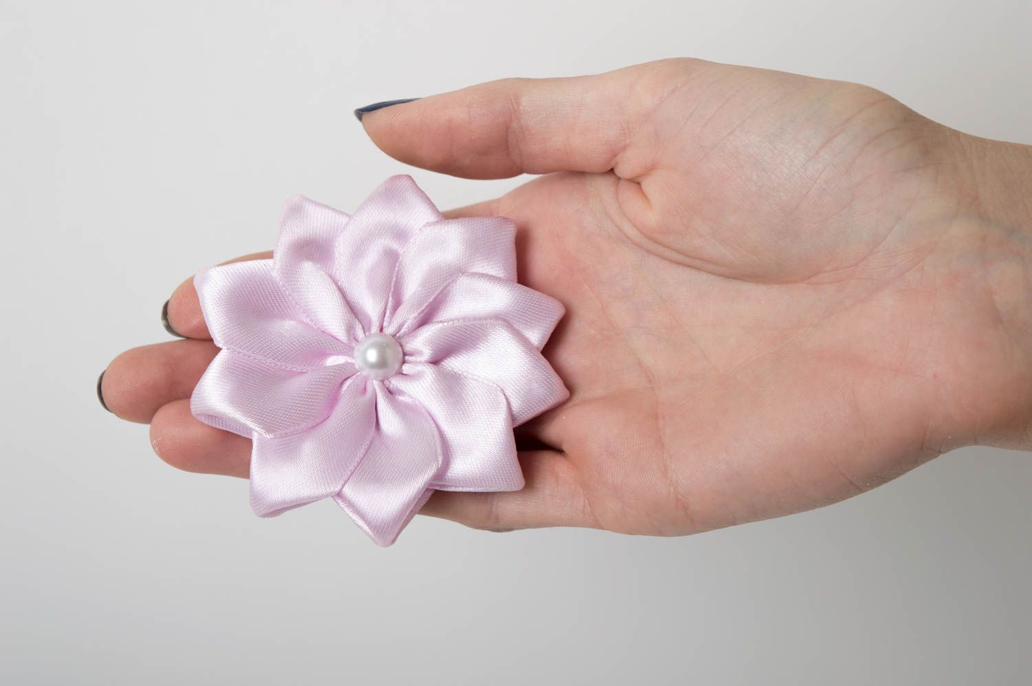 Handmade hair clip designer accessory unusual gift flower hair clip for girls photo 2