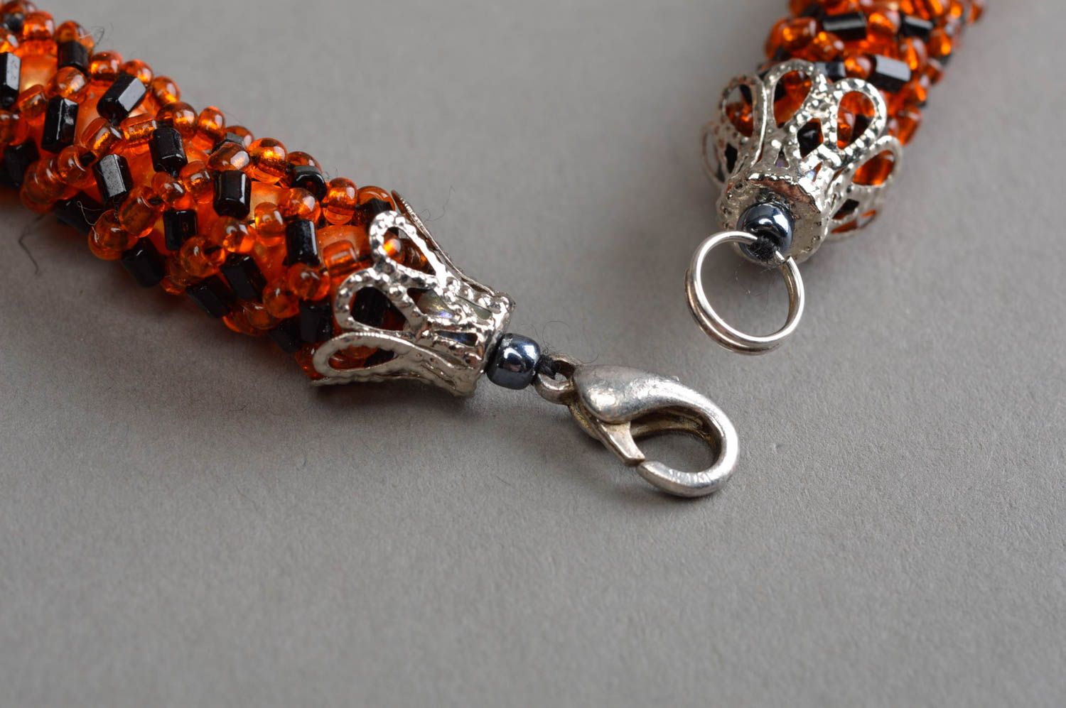 Stylish handmade beaded cord necklace designer necklace for women gift ideas photo 4