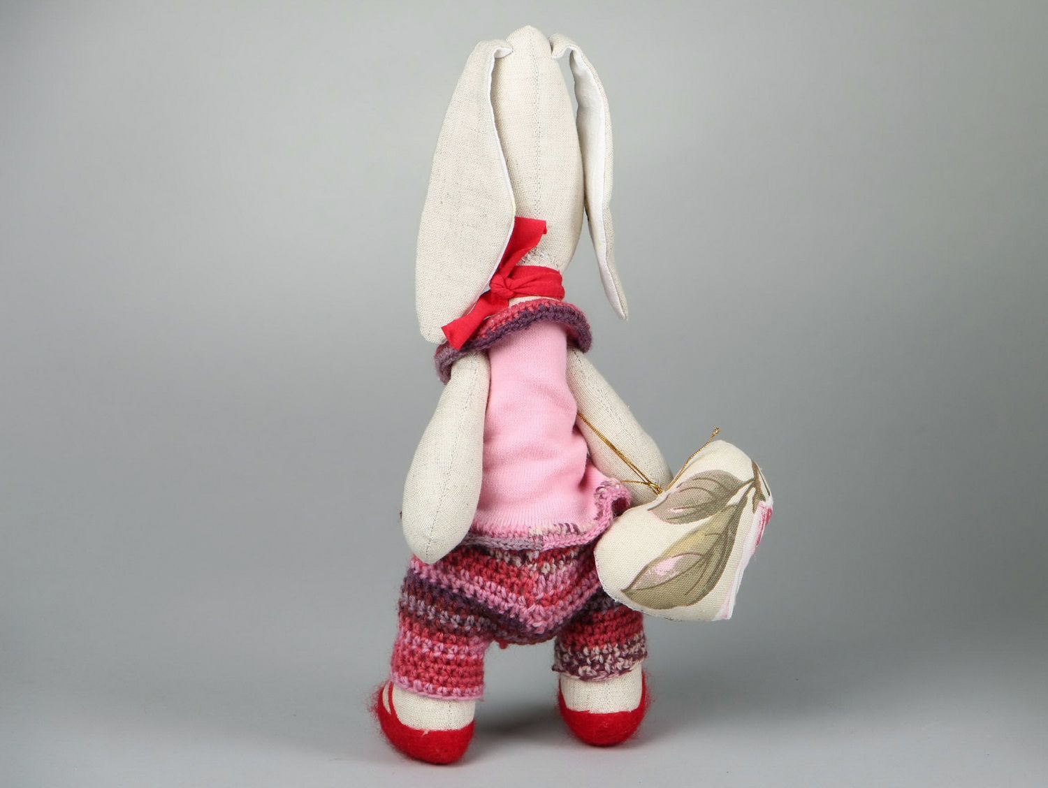 Soft toy Rabbit in Jumpsuit photo 3