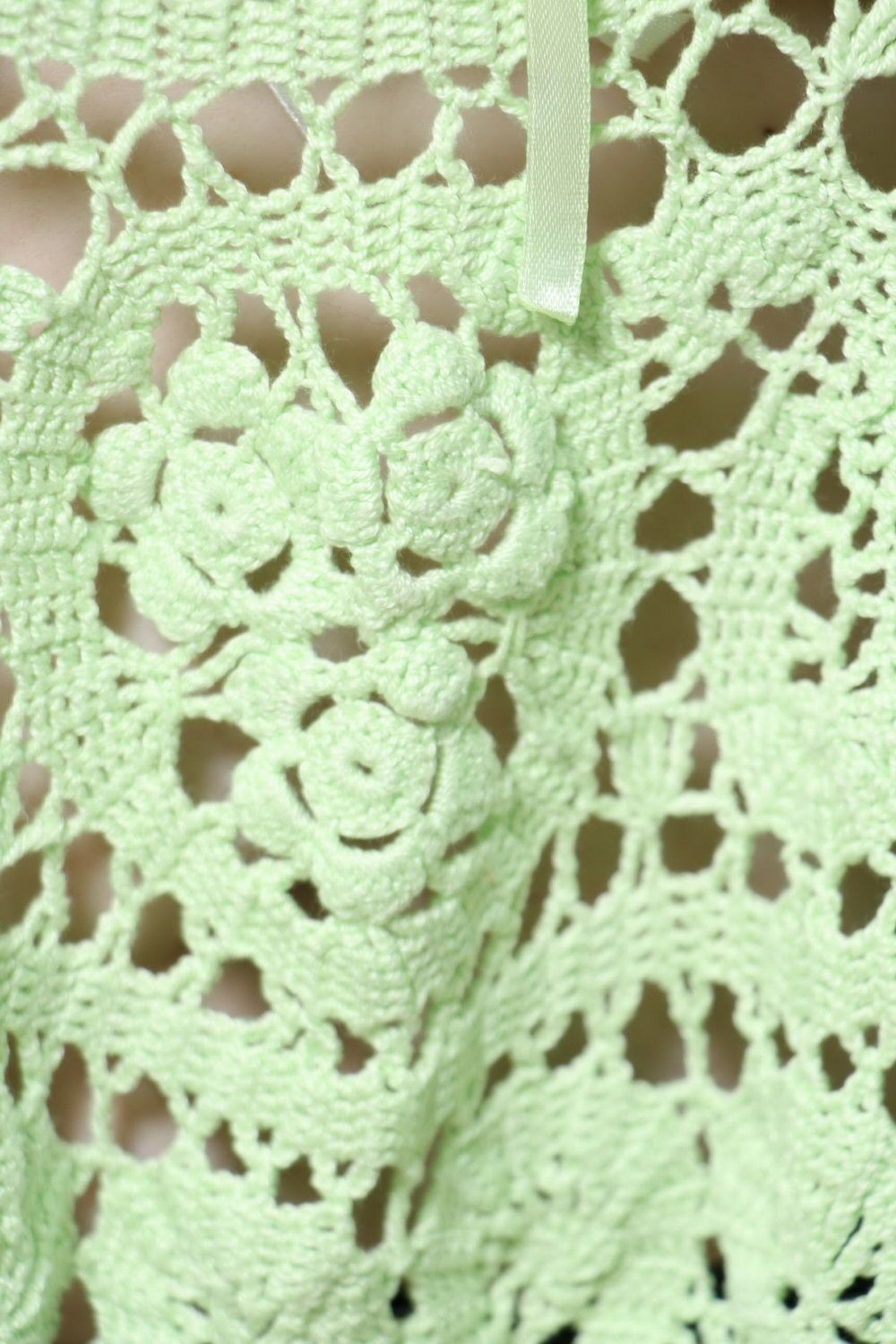 Tunique tricotée à la main en coton photo 5