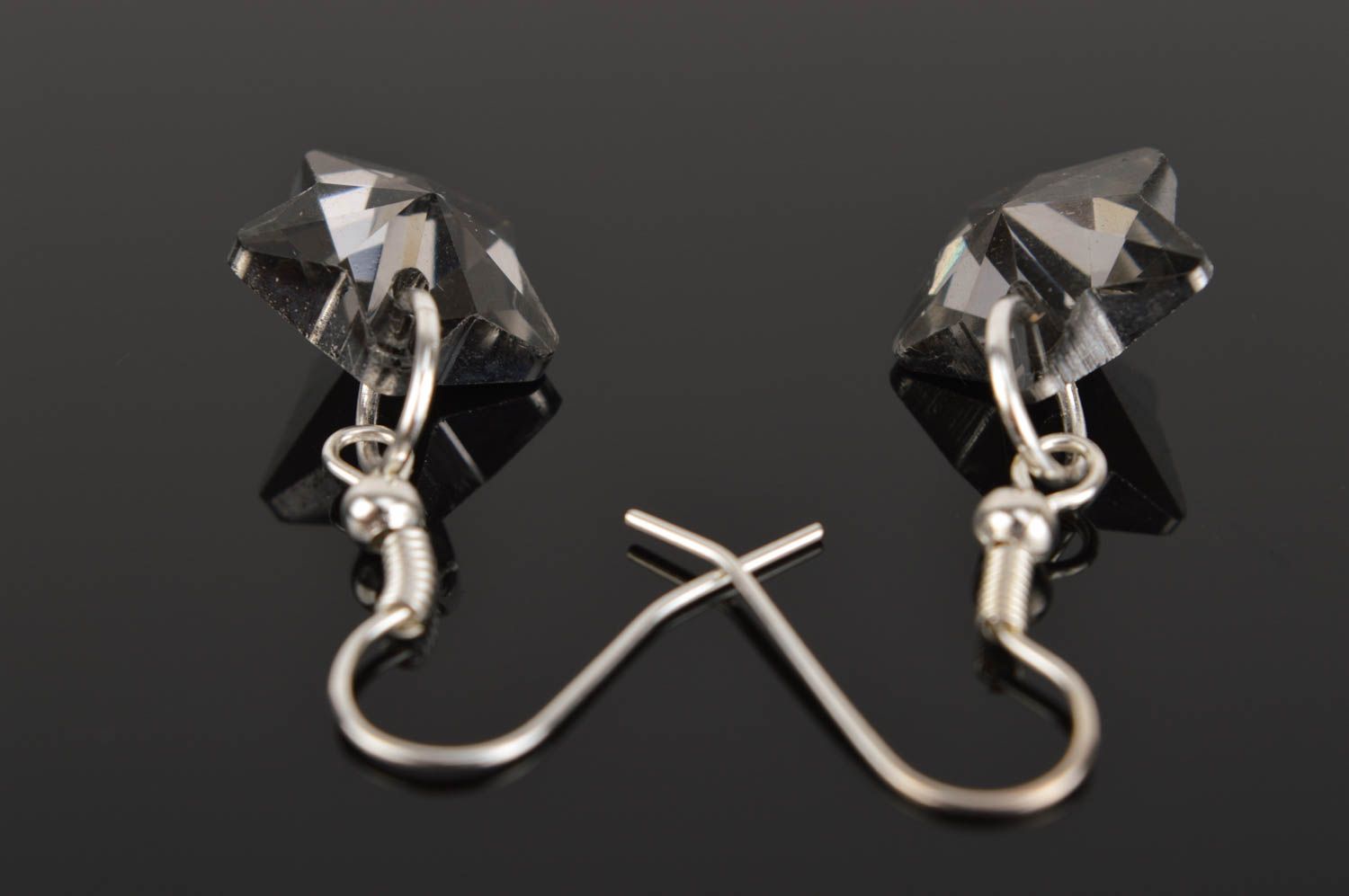 Ohrringe aus Glas handmade Schmuck Ohrringe Modeschmuck Ohrhänger modisch  foto 3