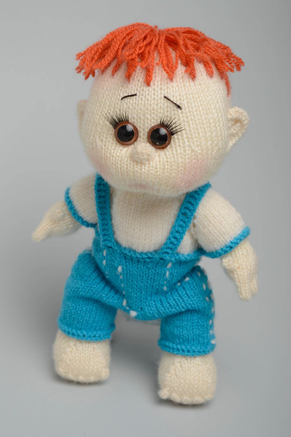 Handmade knit doll Boy photo 5