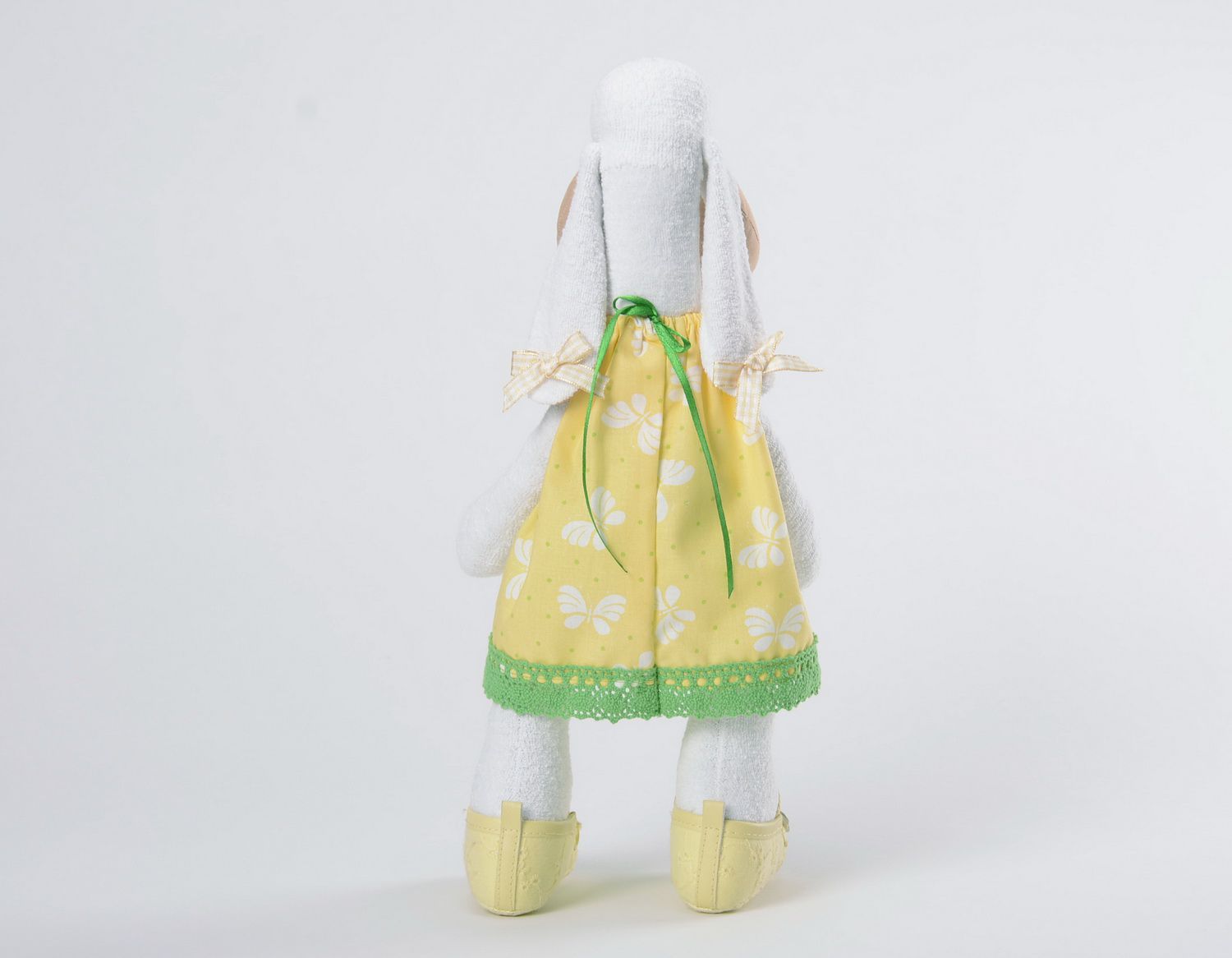 Кукла Овечка в желтом сарафане фото 4