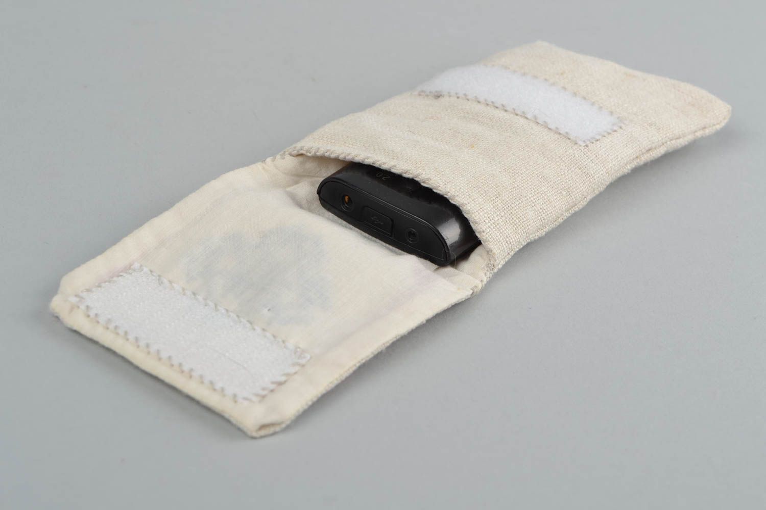 Handmade fabric case for phone designer soft case for gadget present for girl photo 4