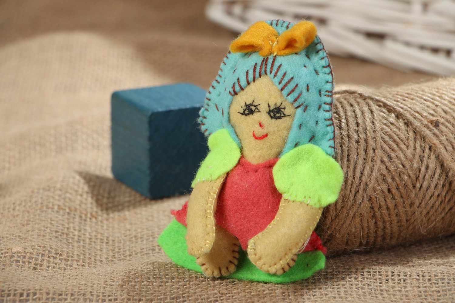 Jouet décoratif en tissu fait main Princesse de style primitif cadeau enfant photo 5