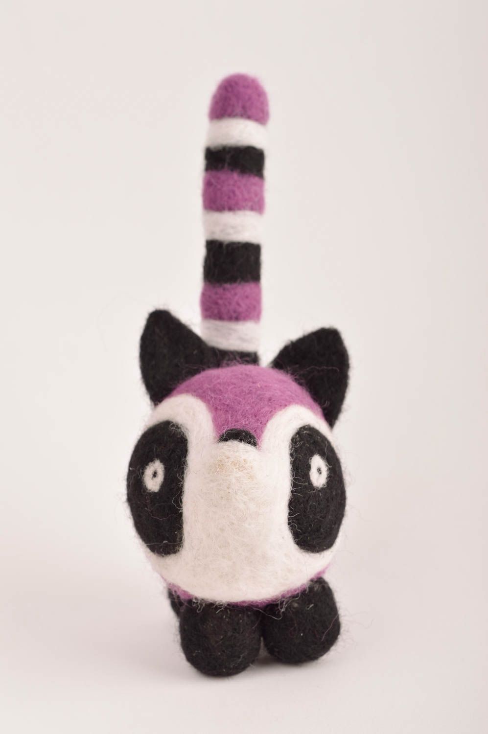 Gefilzte Figur handgefertigt Skunks Spielzeug originelles Geschenk weich foto 4