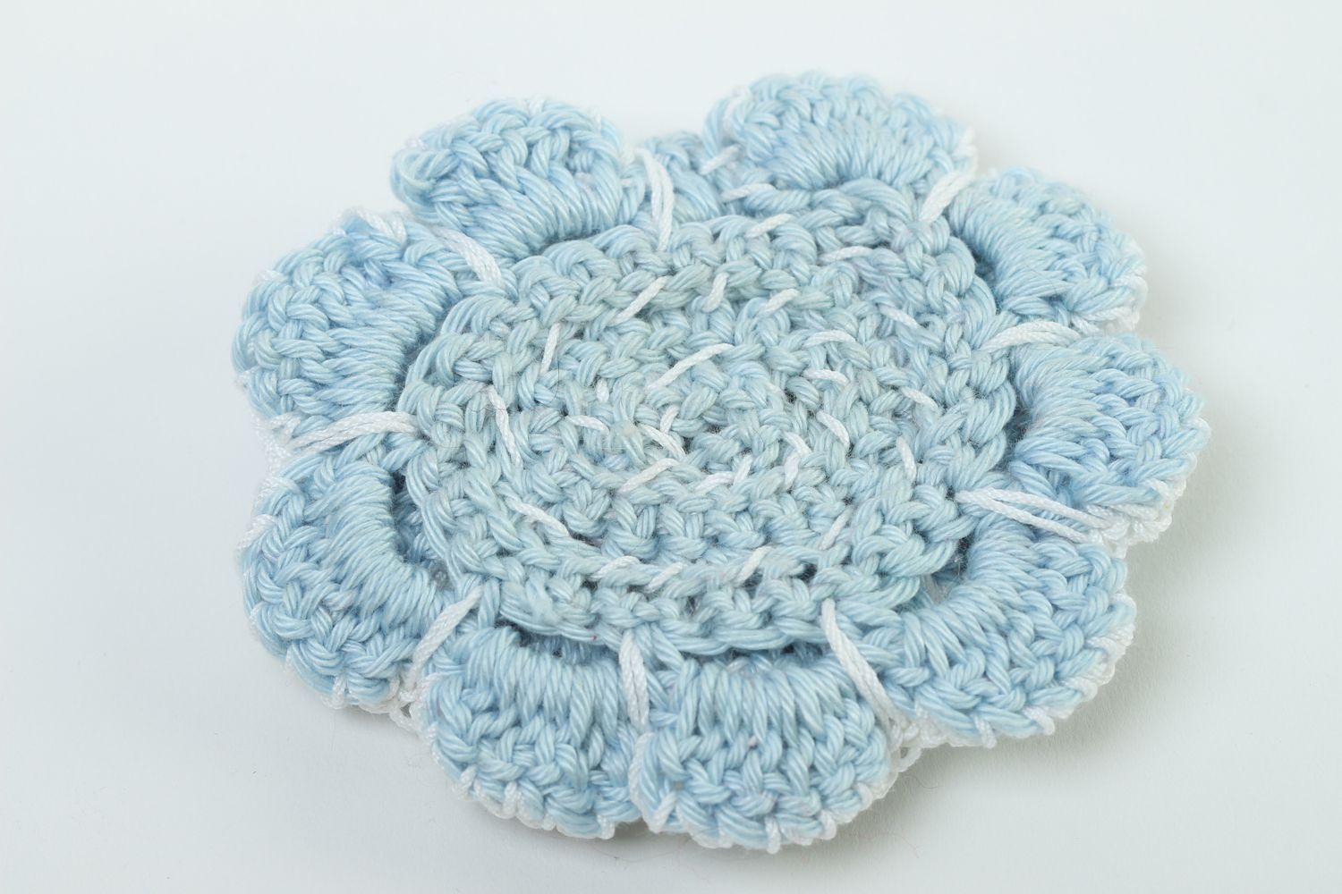 Crocheted flower handmade jewelry supplies decorative flowers crocheted flower photo 4