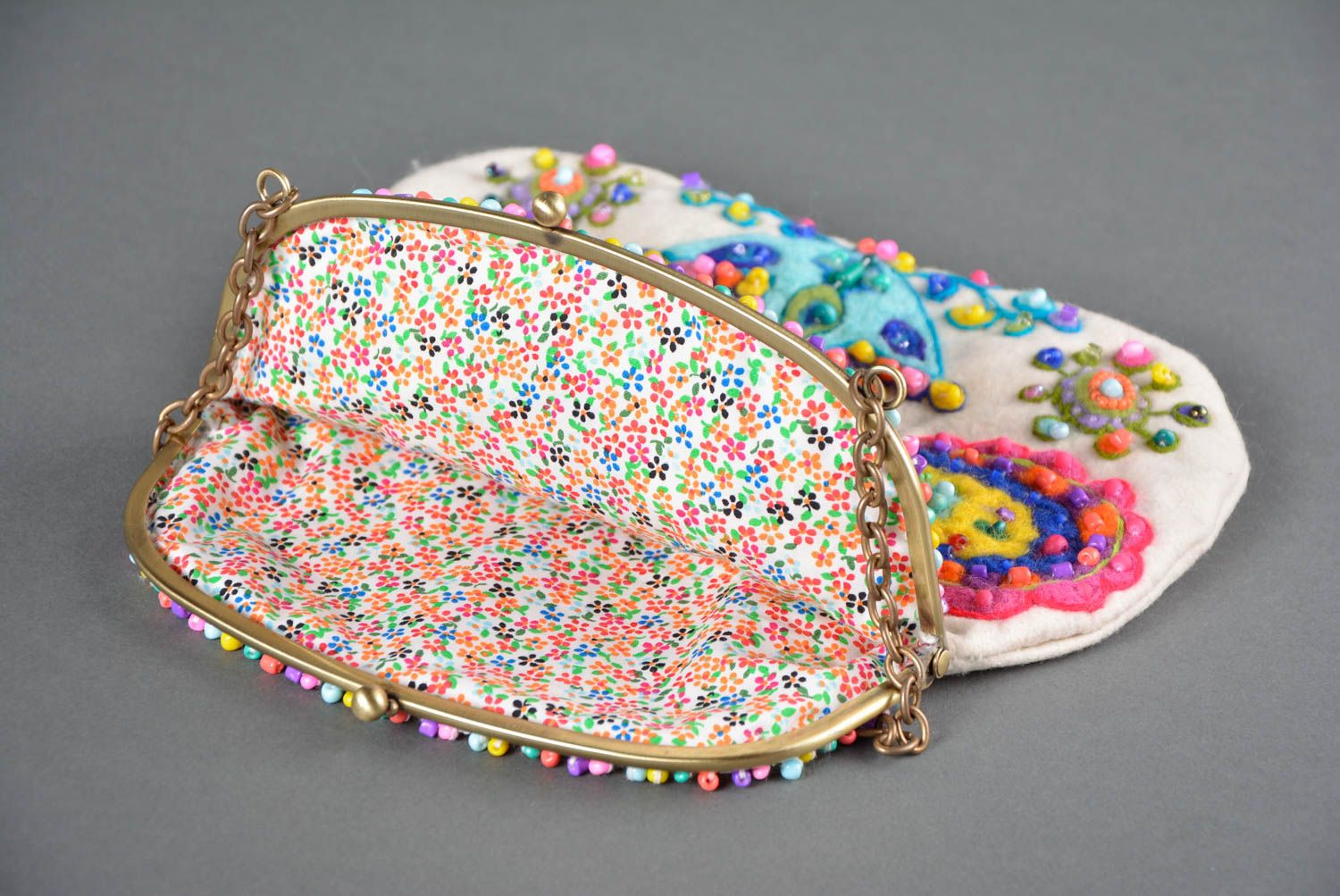 Handmade bag designer bag unusual bag for women woolen handbag gift ideas photo 2