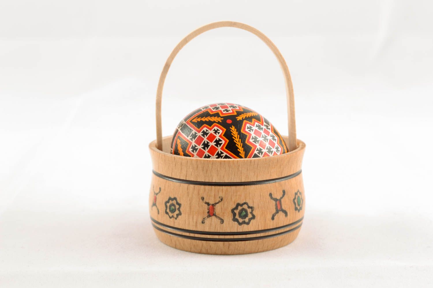 Huevo de Pascua en cesta foto 2