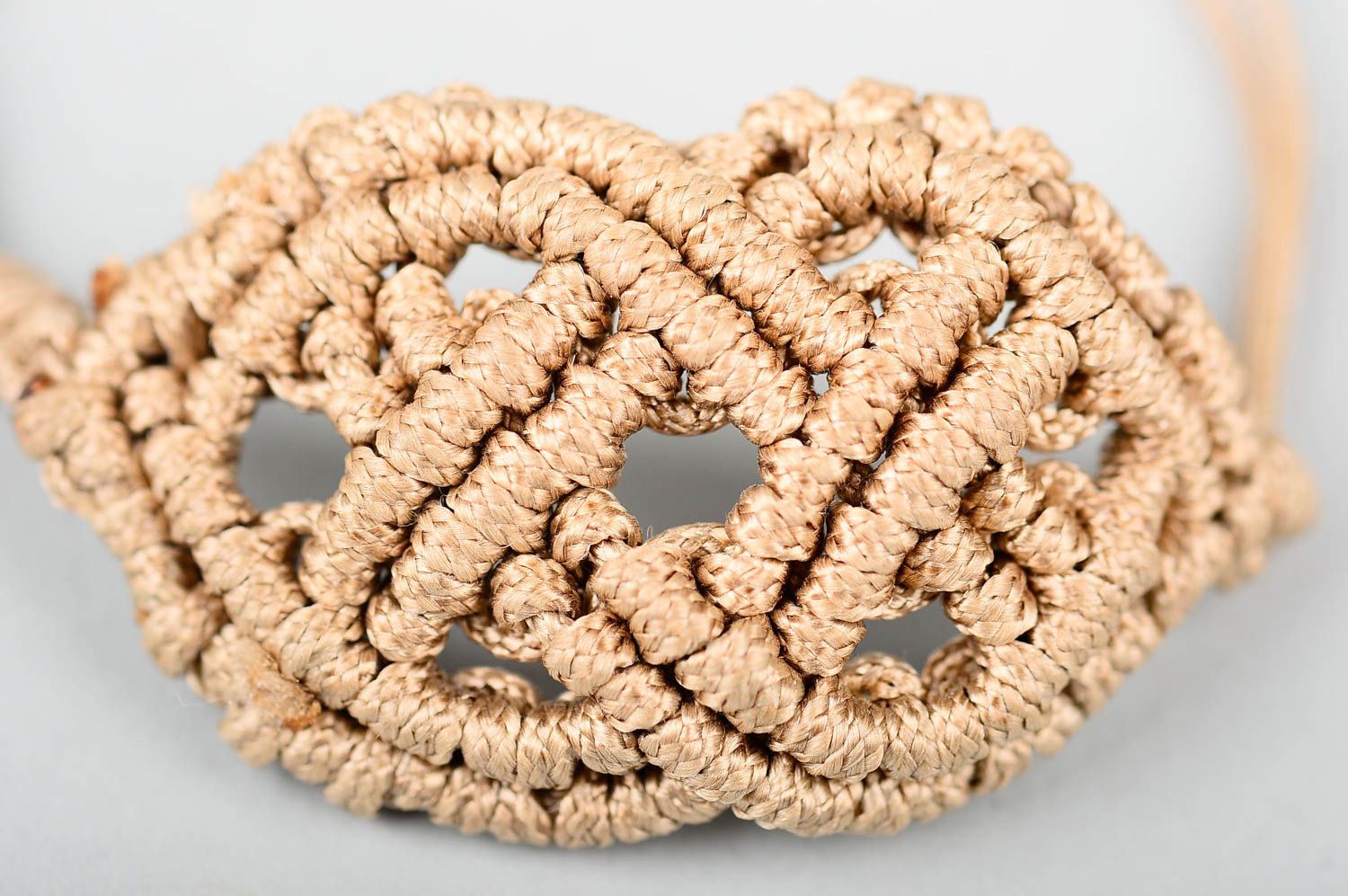Woven handmade textile bracelet thread bracelet handmade accessories for girls photo 4