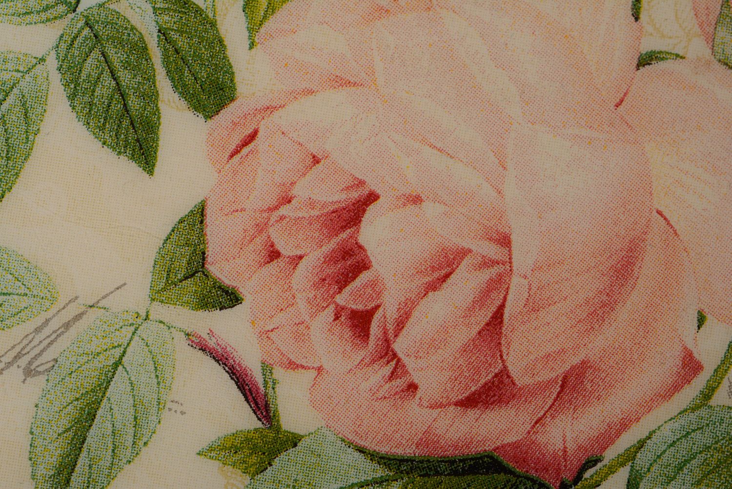 Coffret en bois carré serviettage style vintage motif floral fait main photo 2