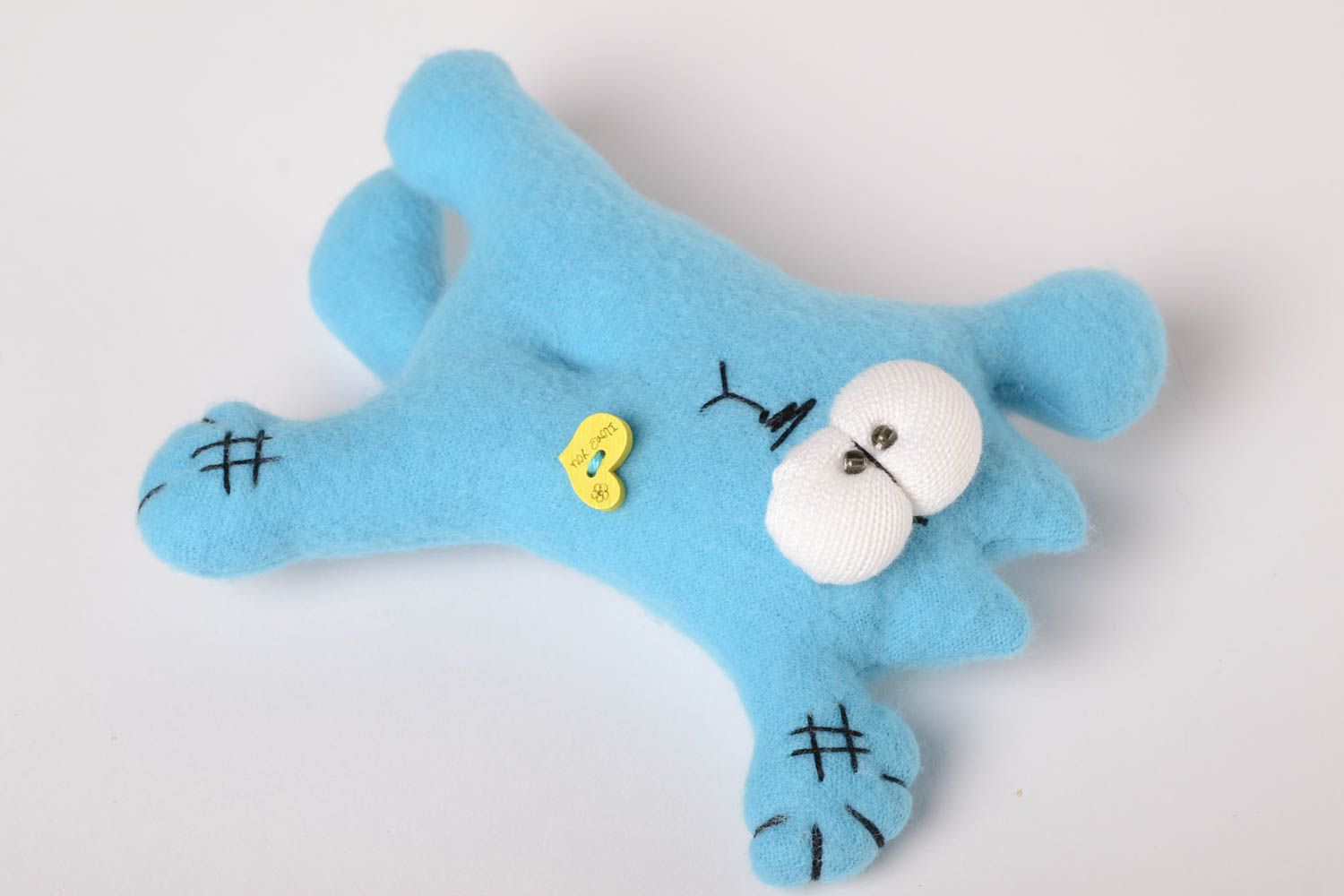 Handmade baby toy fleece handmade toy soft toy cute cat toy toy for kids  photo 3