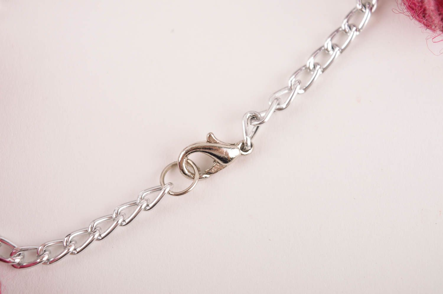 Handmade bracelet chain bracelet wool felting designer jewelry fashion accessory photo 3