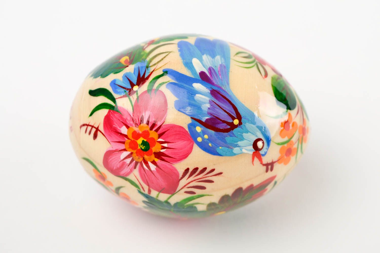 Handmade Easter eggs painted wooden egg Easter decoration decorative use only photo 2
