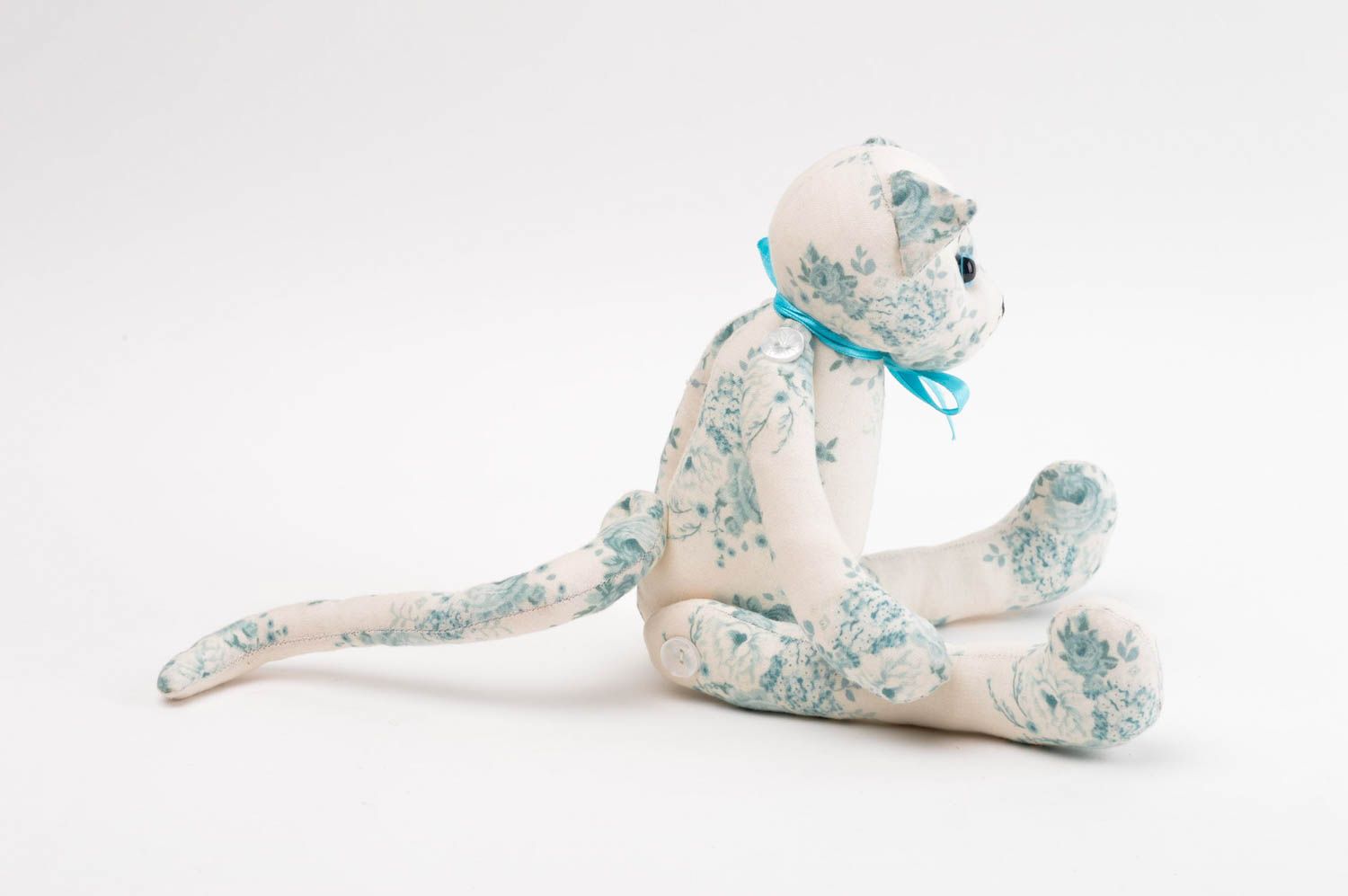 Muñeco de trapo hecho a mano juguete de tela de algodón decoración de dormitorio foto 2