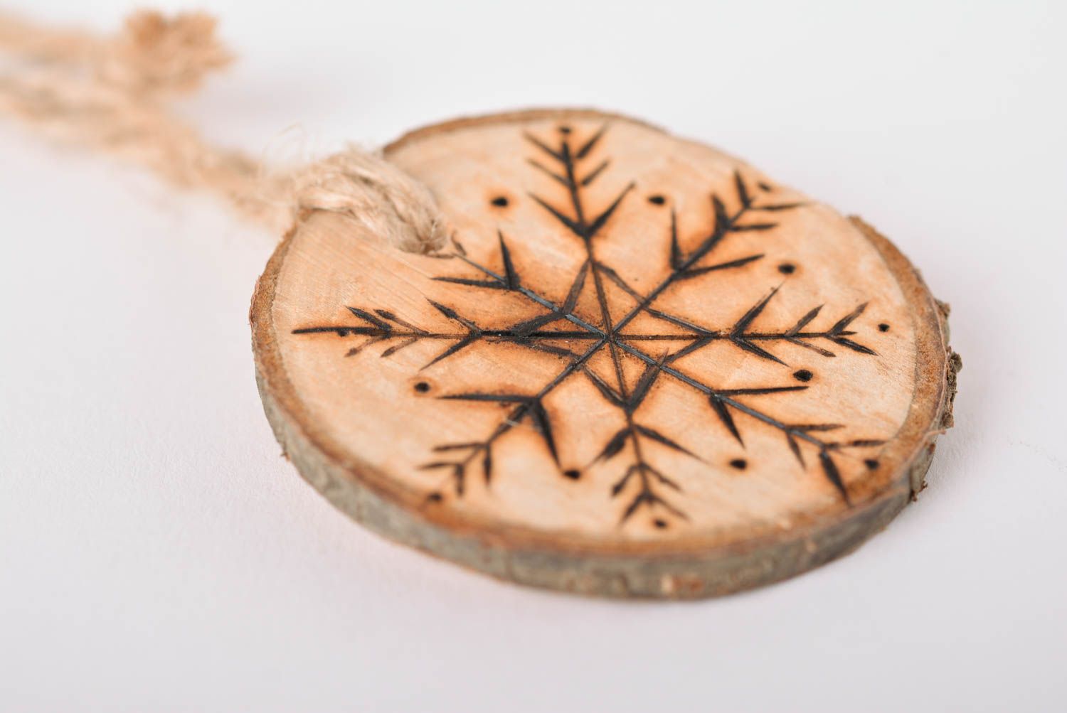 Decoración navideña hecha a mano elemento decorativo de madera regalo original foto 3
