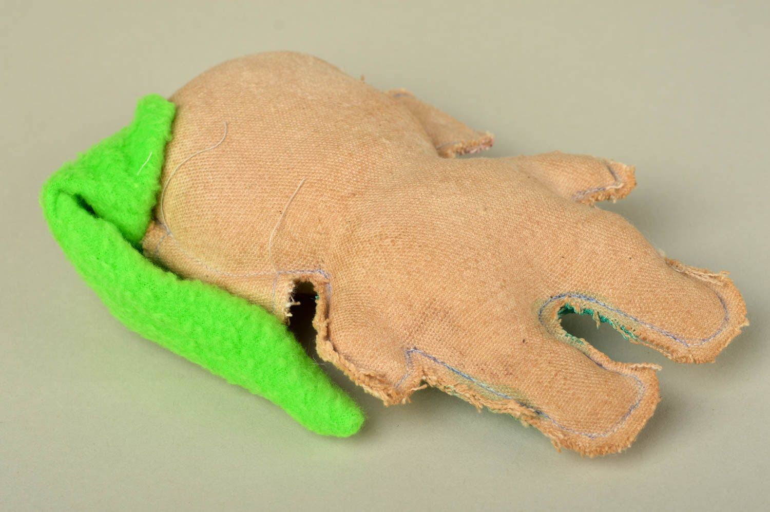 Handmade designer textile toy unusual stylish soft monkey nursery decoration photo 5