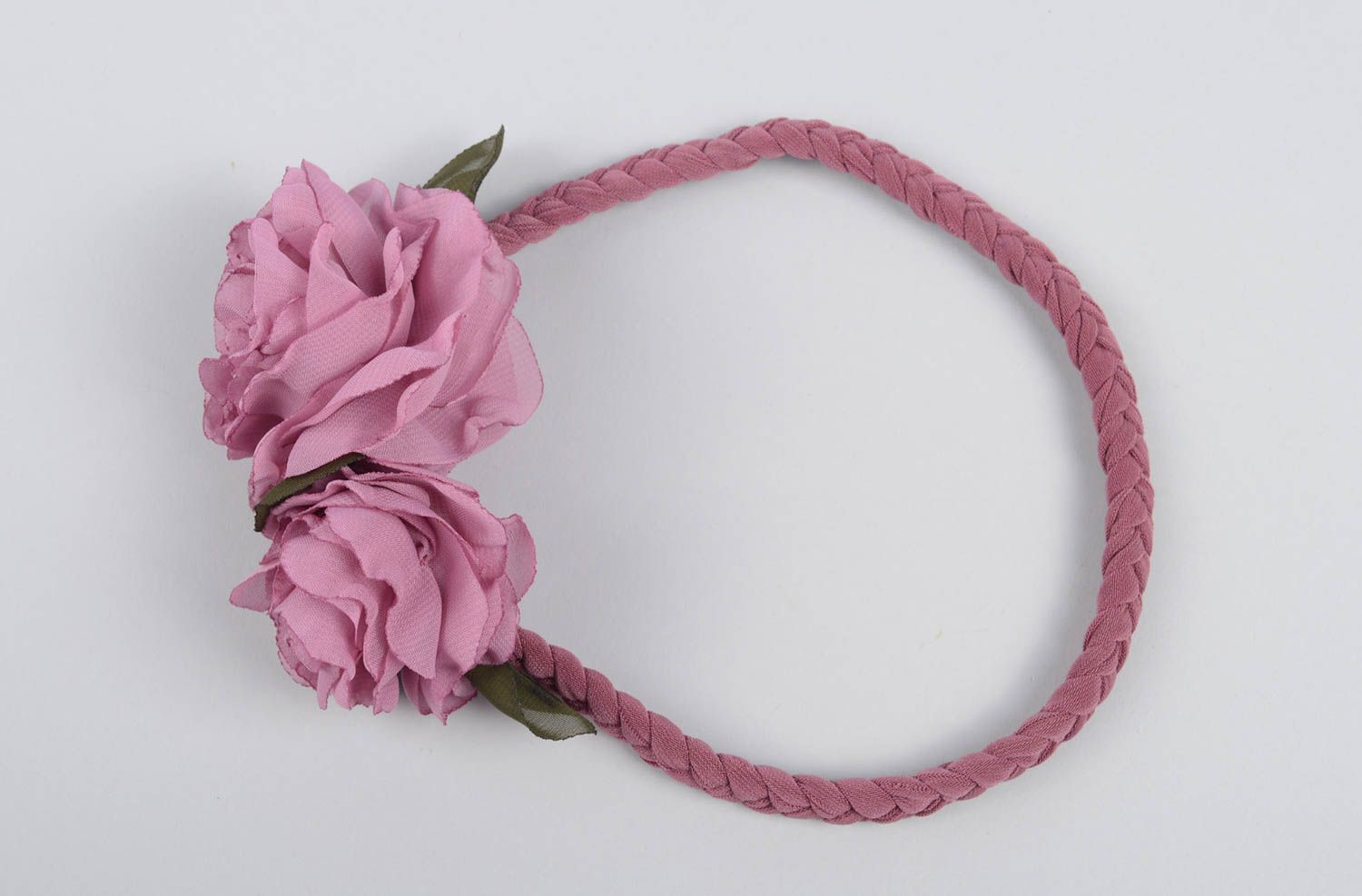 Handgemacht Haarband mit Blume Haar Accessoire Haarschmuck Blüte in Lila foto 4