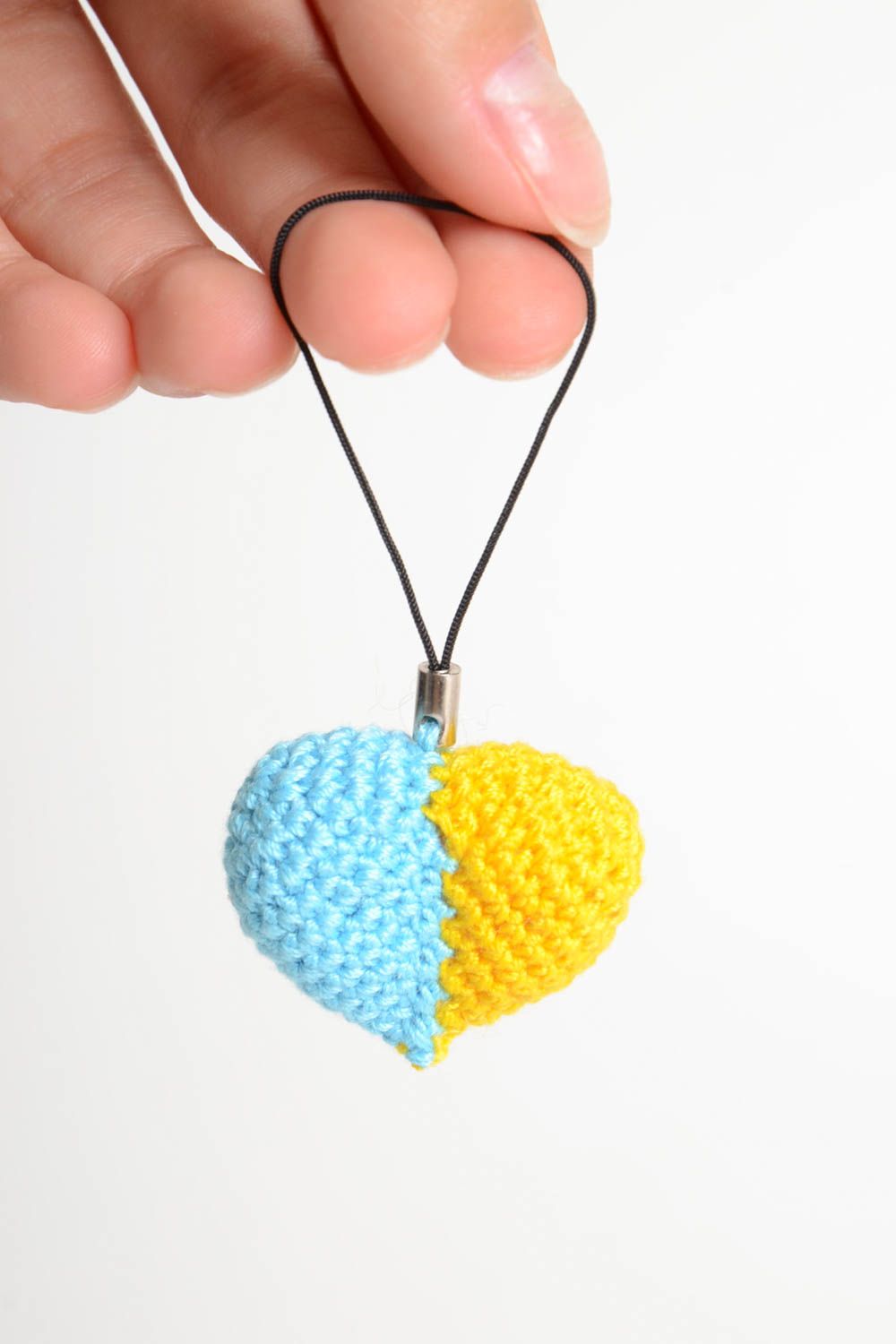 Beautiful handmade crochet keychain soft toy phone charm fashion accessories photo 5