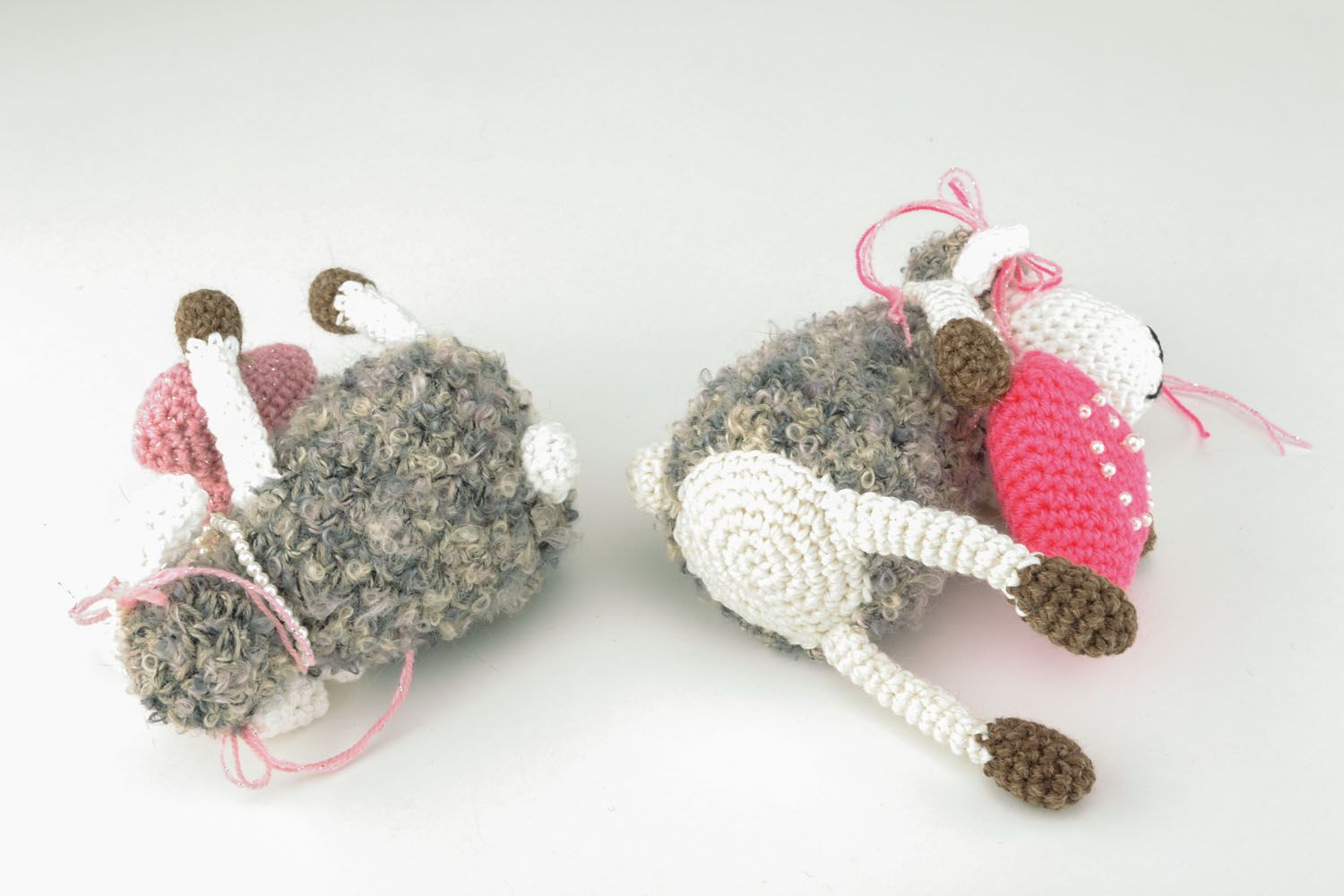 Ensemble de peluches tricotées à la main Moutons  photo 5