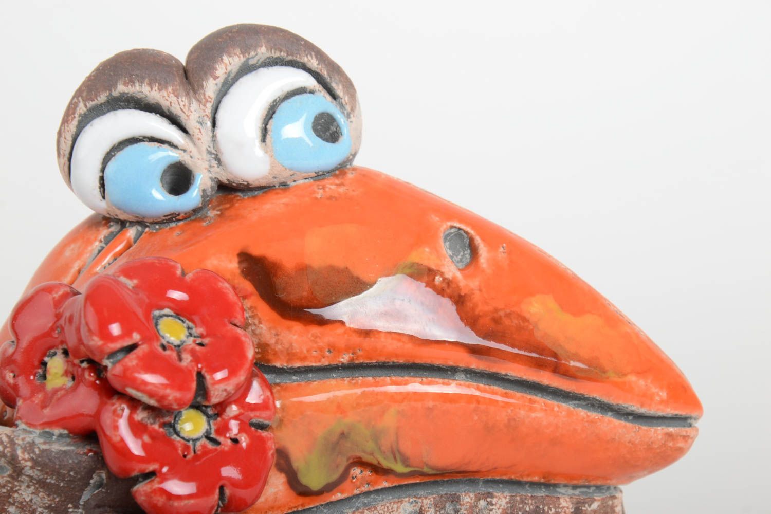 Keramik Handarbeit lustige Sparbüchse Geschenkidee für Kinder Haus Dekoration foto 3