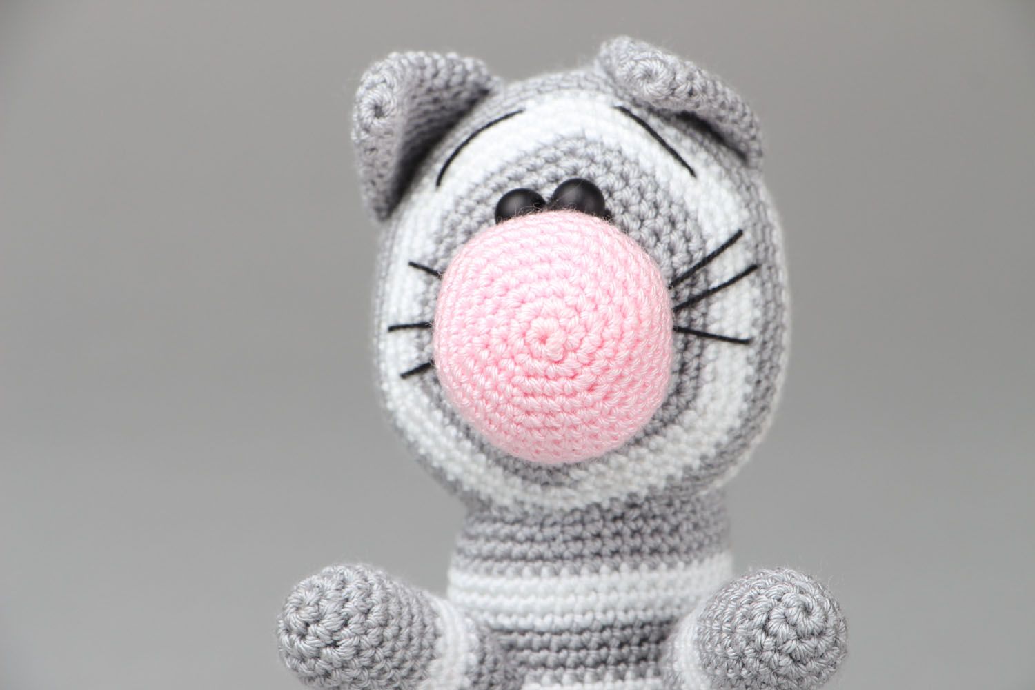 Crochet toy cat photo 2