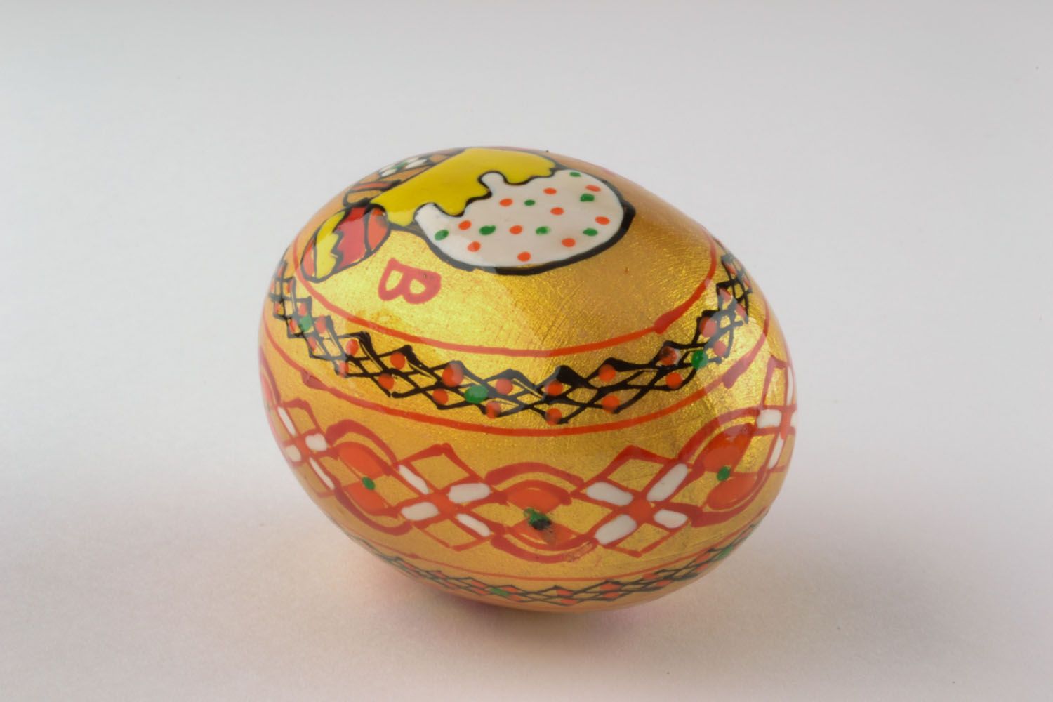 Easter wooden egg photo 4